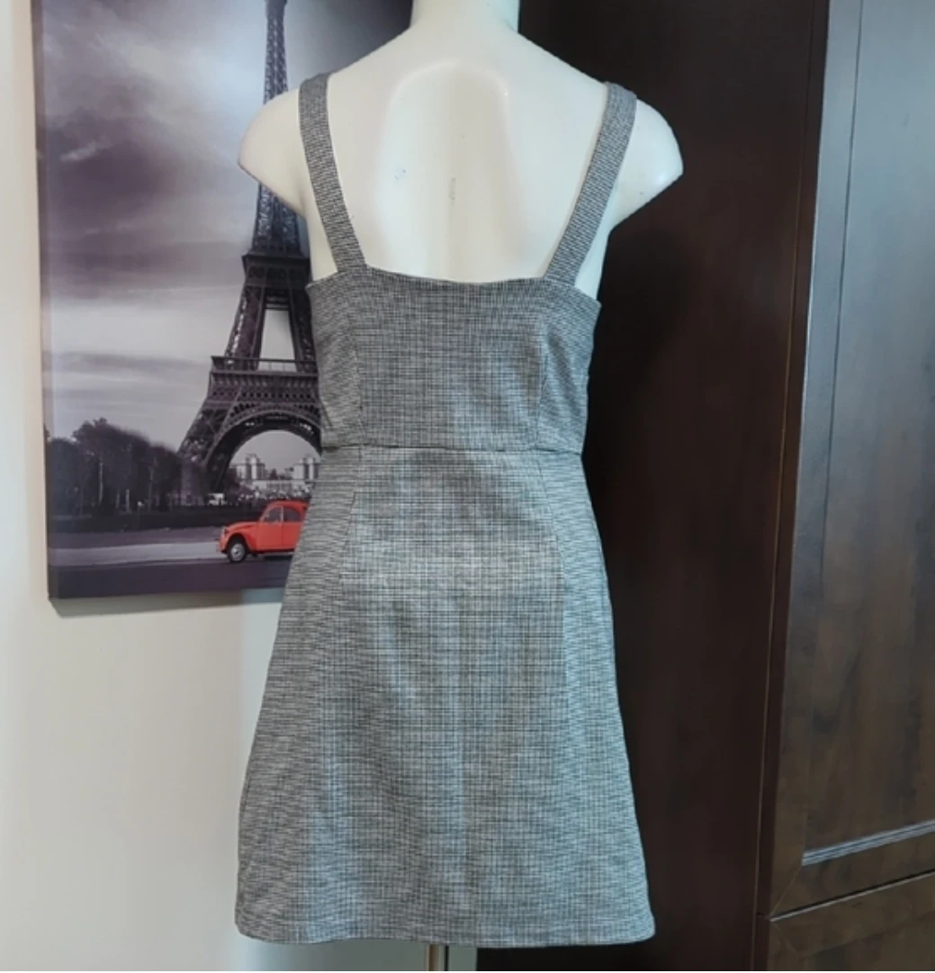 Angie Women's Button Front Pinafore Dress - photo 3