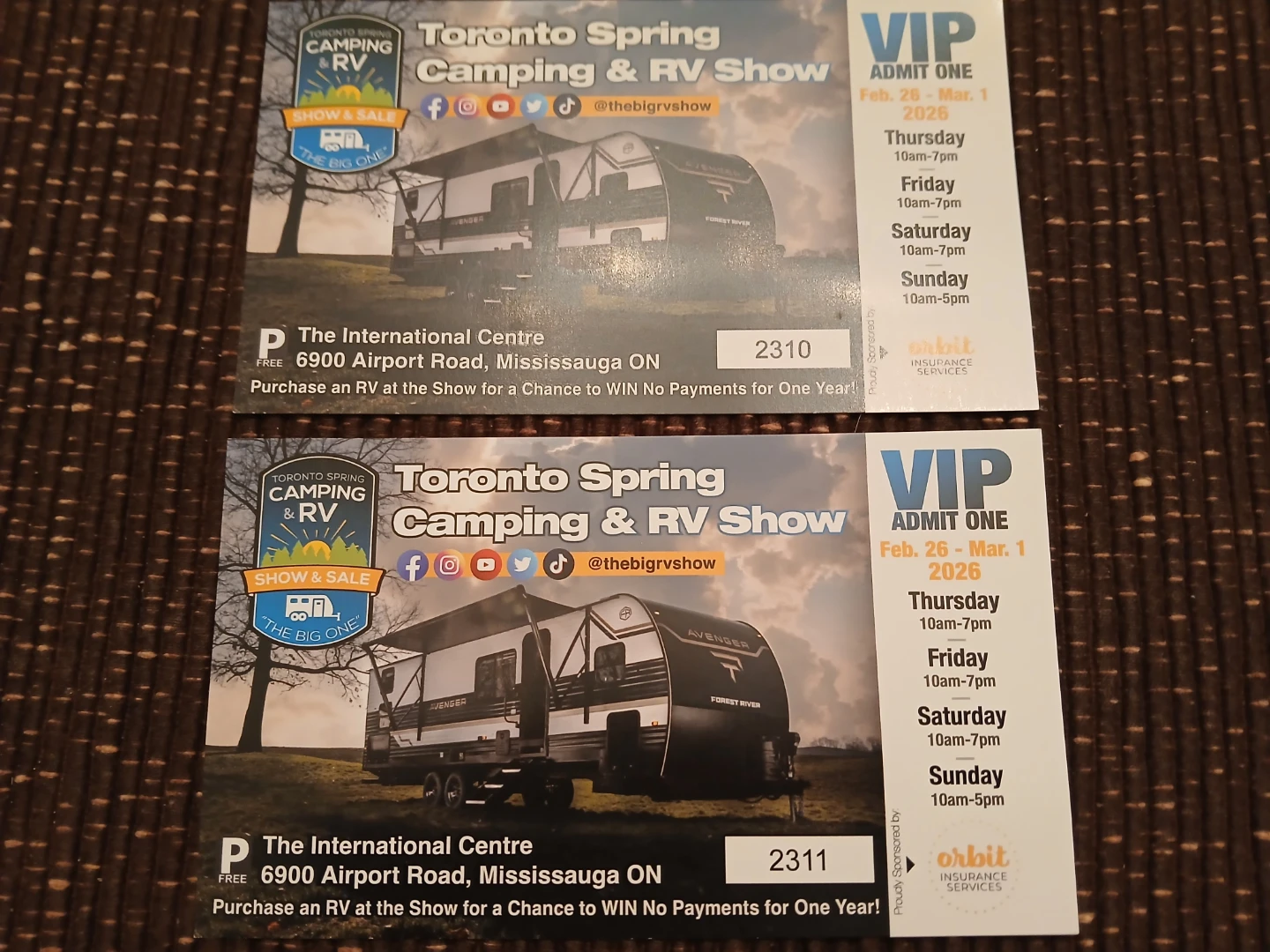 Toronto RV Show tickets