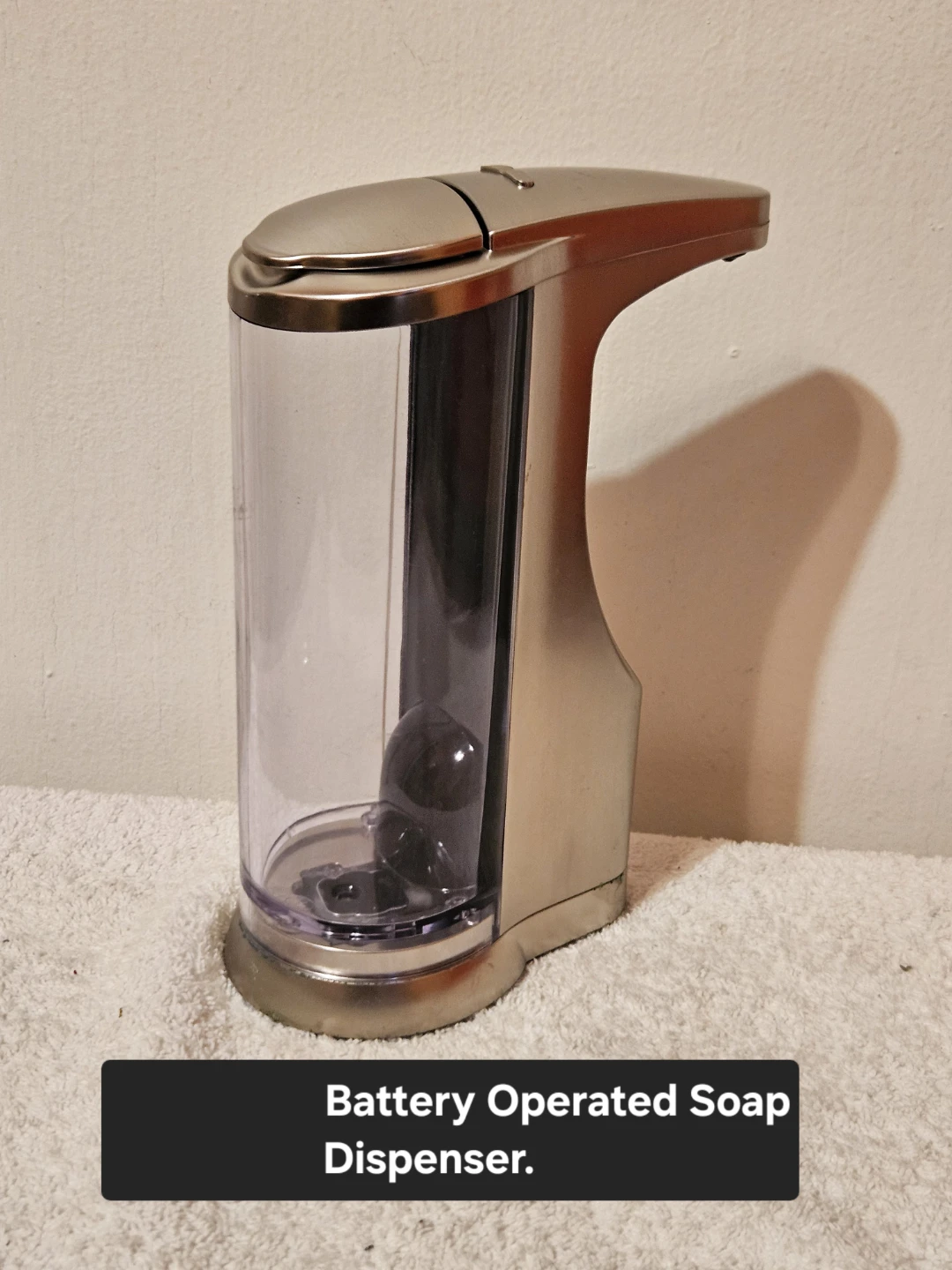 Battery operated soap dispenser