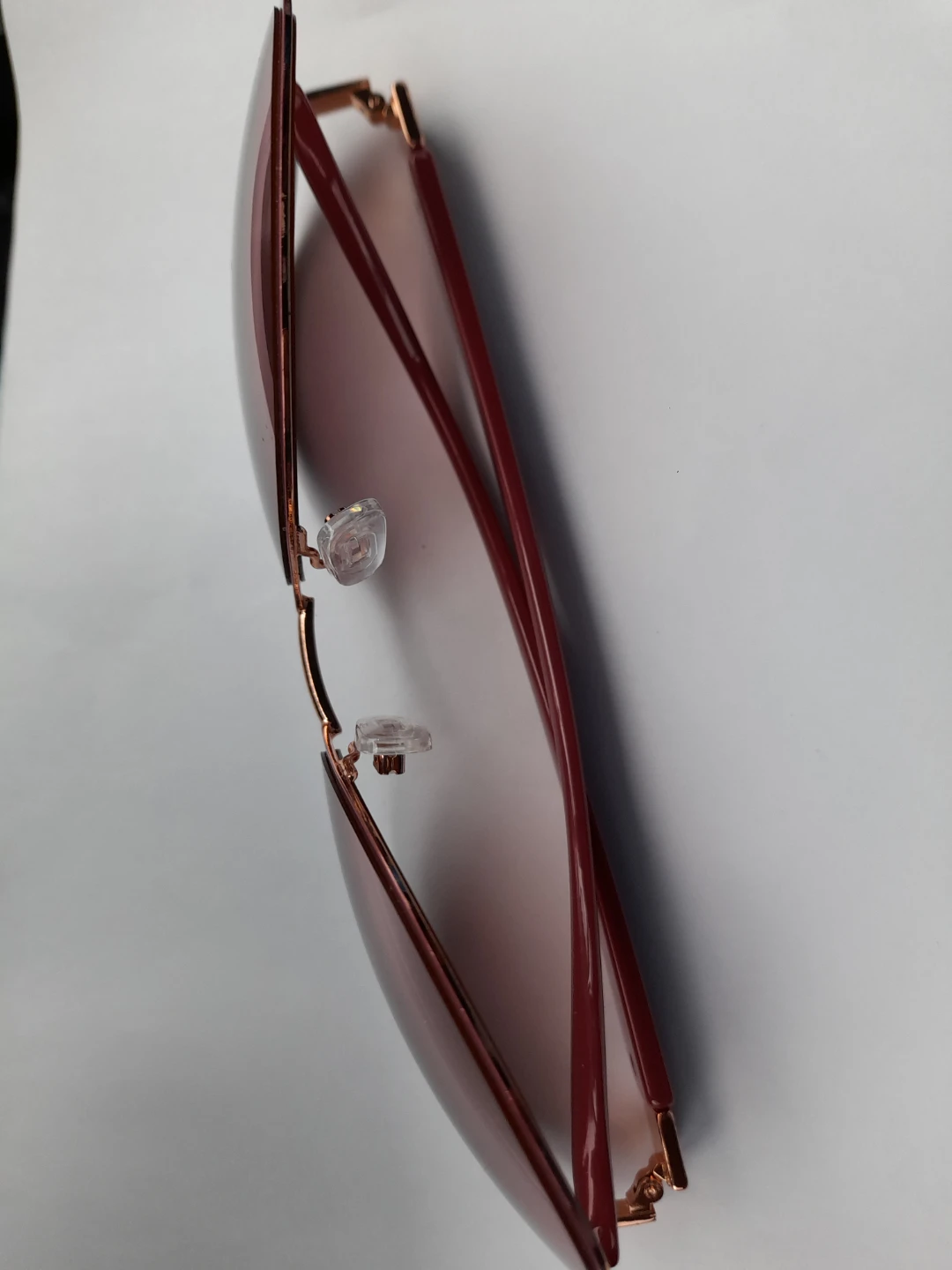 Women's Sunglasses - Burgundy and Rose Gold - photo 2