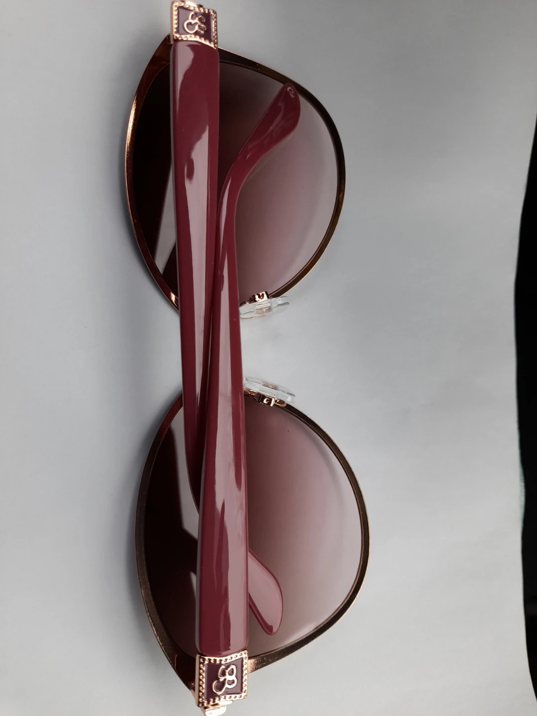 Women's Sunglasses - Burgundy and Rose Gold - photo 3