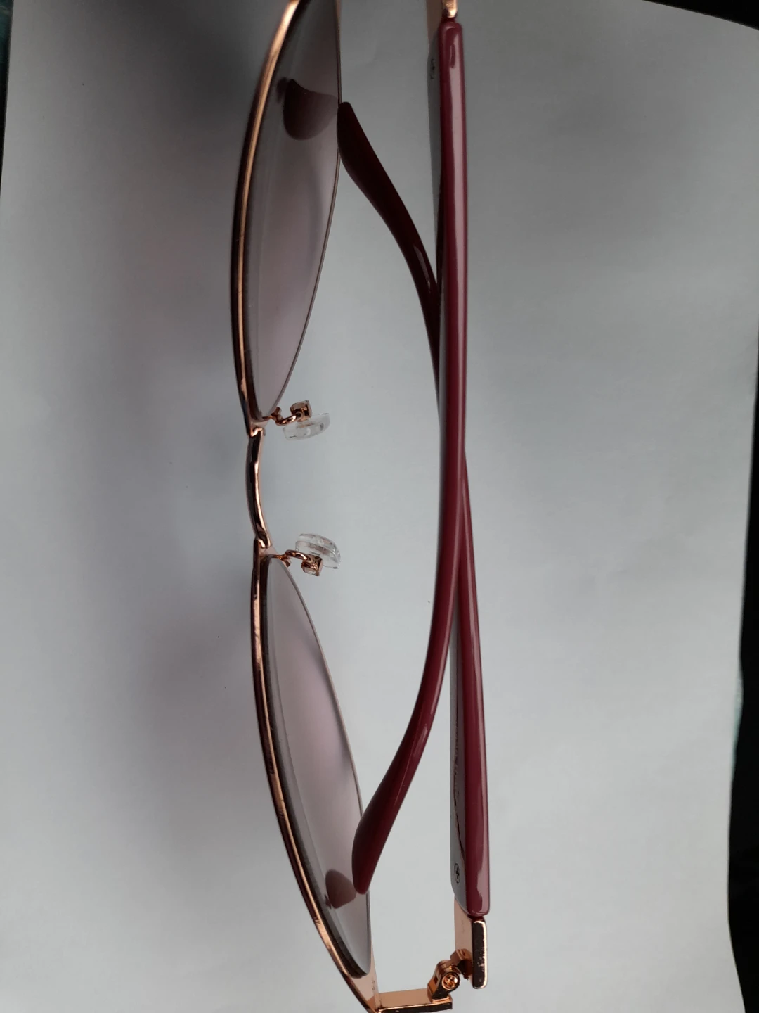 Women's Sunglasses - Burgundy and Rose Gold - photo 4
