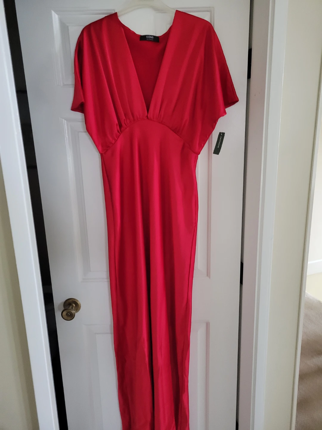 ICONe PAR SIMONS Red V-Neck Wrap Dress