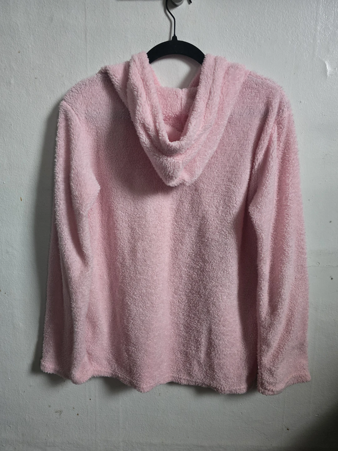 Pink Fuzzy Hooded Sweatshirt - photo 5
