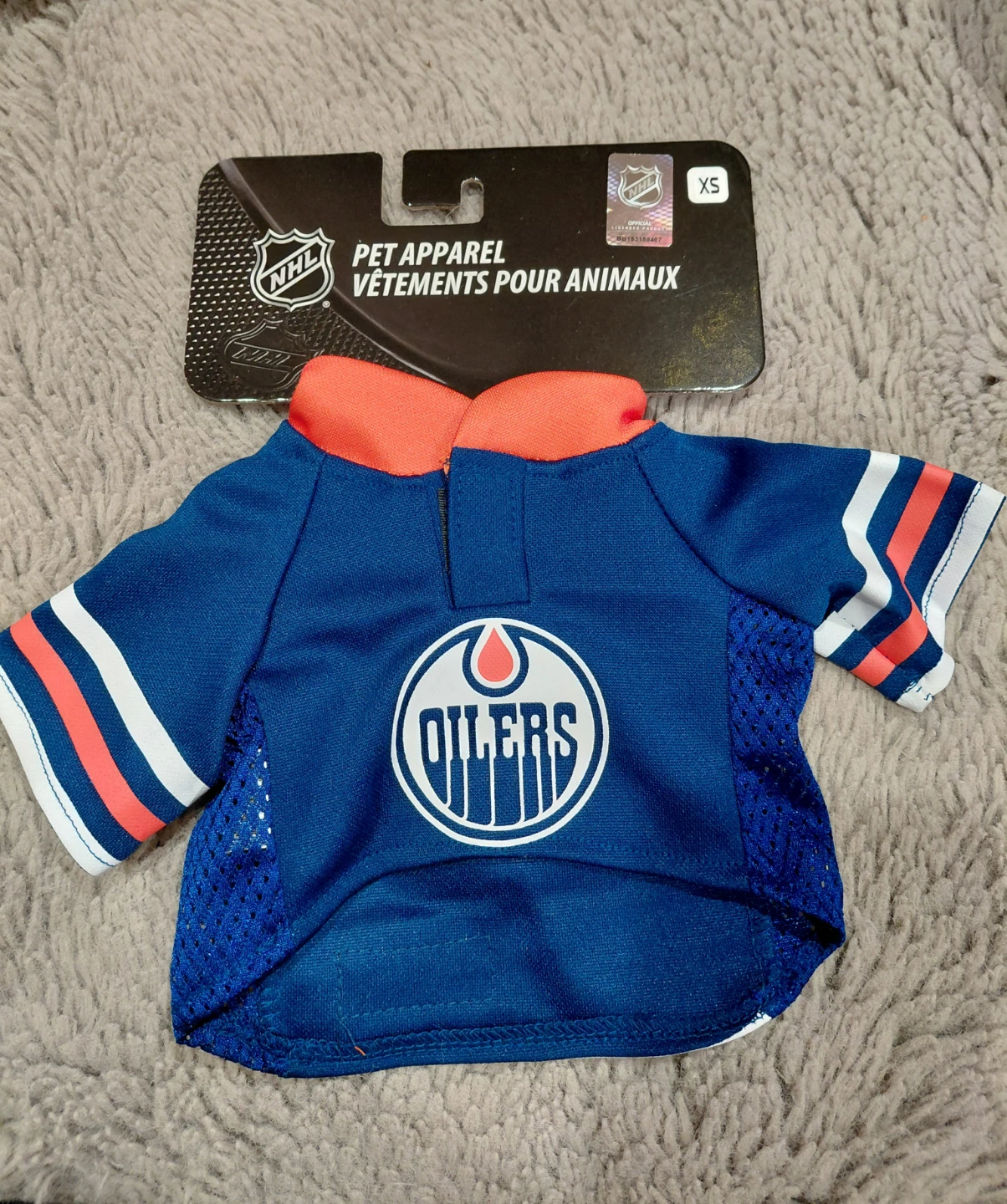 NHL Edmonton Oilers Pet Jersey - Size XS