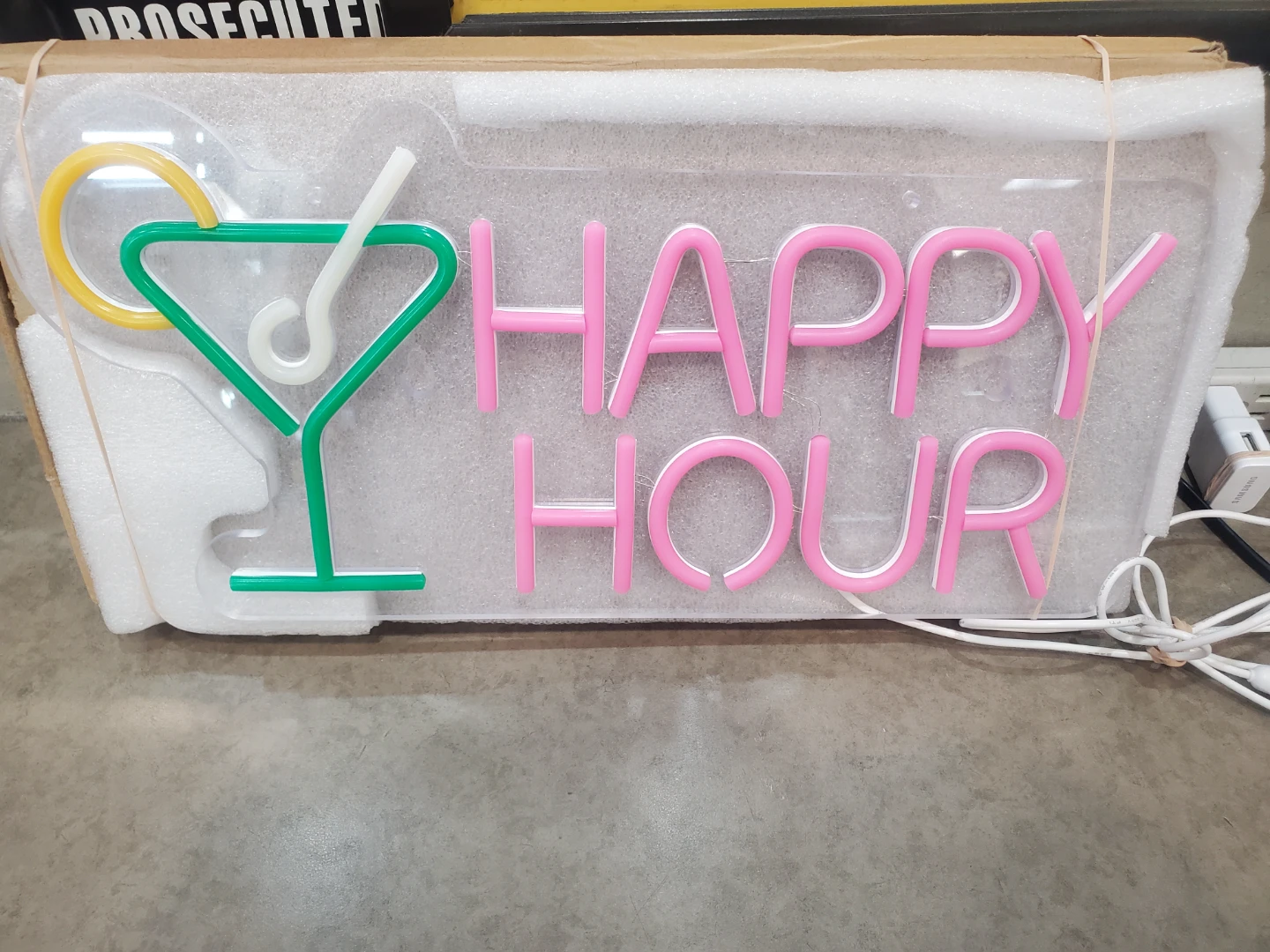 Happy Hour Neon Sign