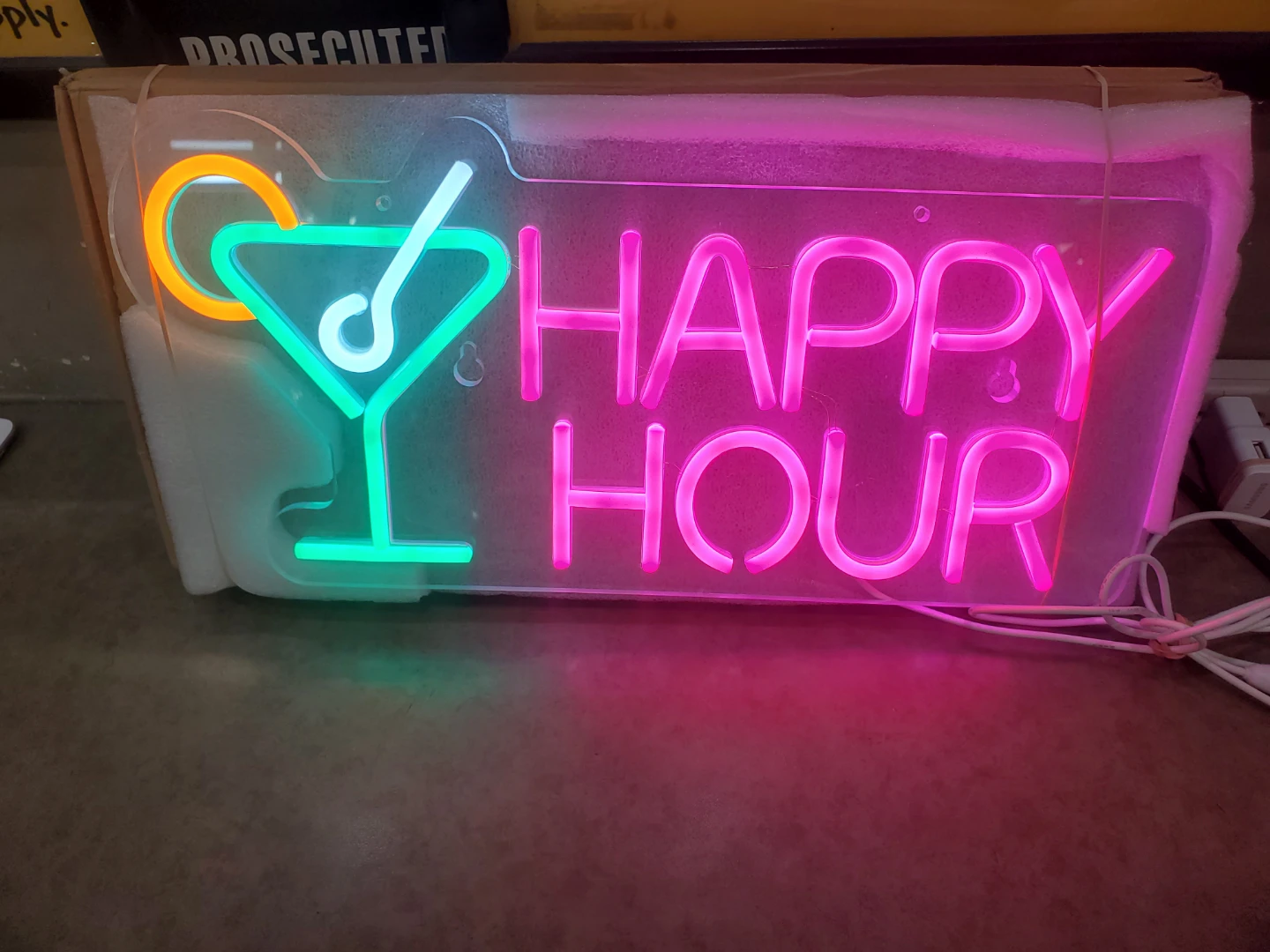 Happy Hour Neon Sign - photo 2