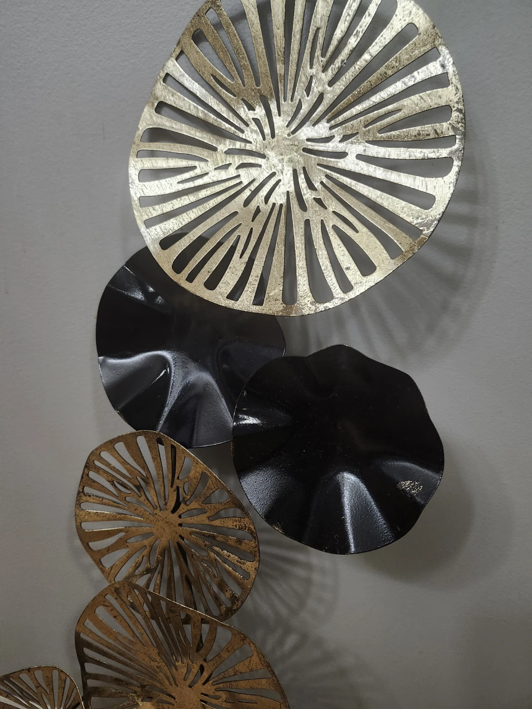 Gold and Black Metal Wall Art - photo 3