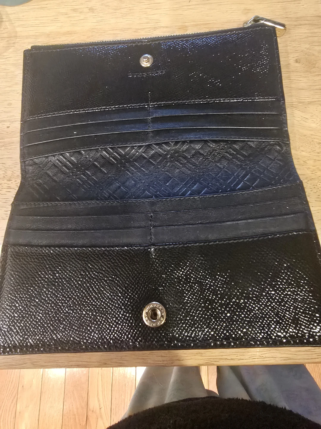 Burberry Black Leather Long Wallet - photo 2