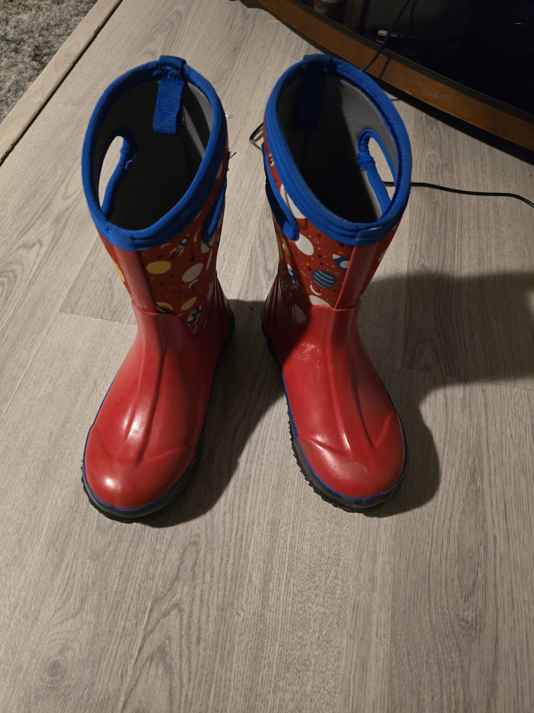 Bogs Kids Waterproof Insulated Boots - Red Rocket Ship Print - photo 5