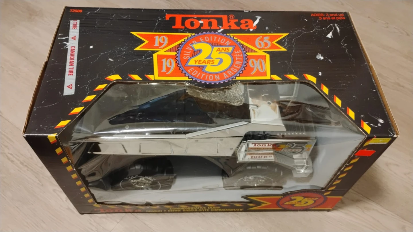 Tonka Silver 25th Anniversary Edition Dump Truck