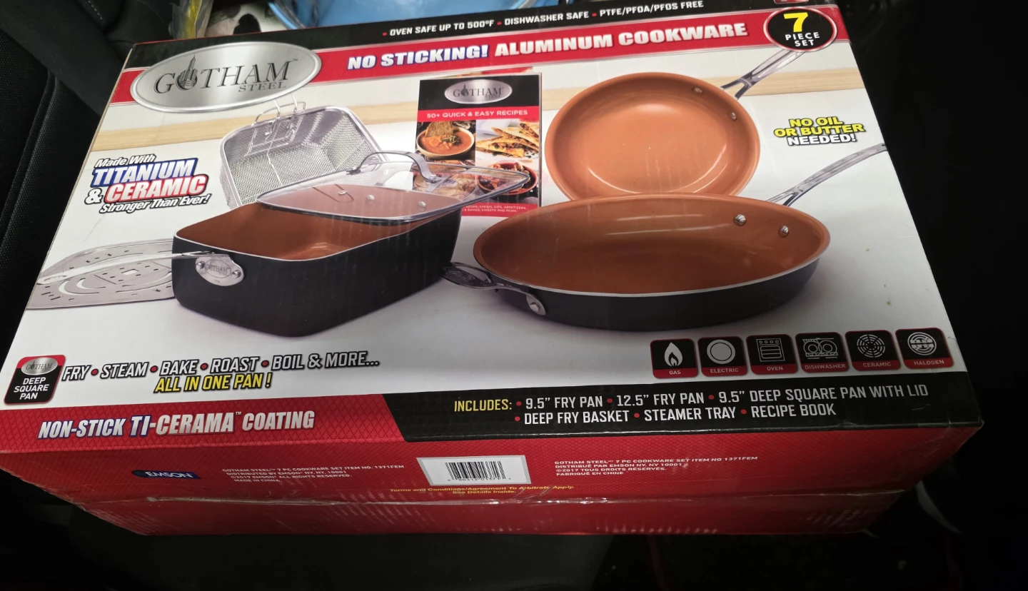 Gotham Steel 7 Piece Cookware Set