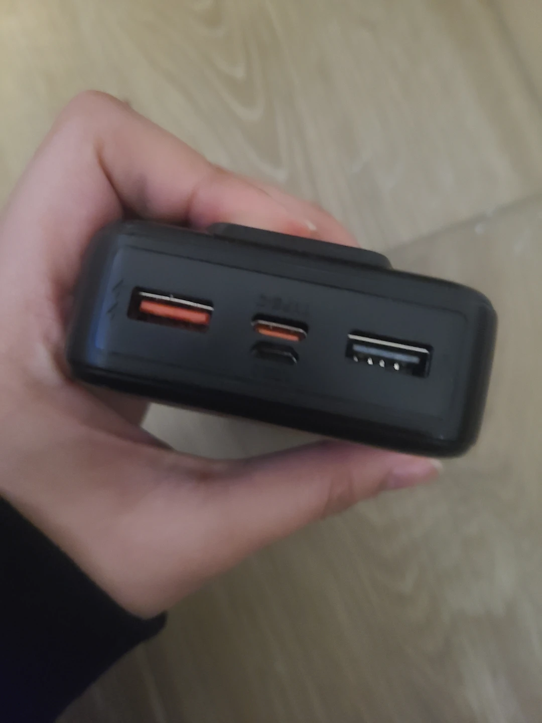 🏆 Black Power Bank with Integrated Cables (READ DESCRIPTION) - photo 4