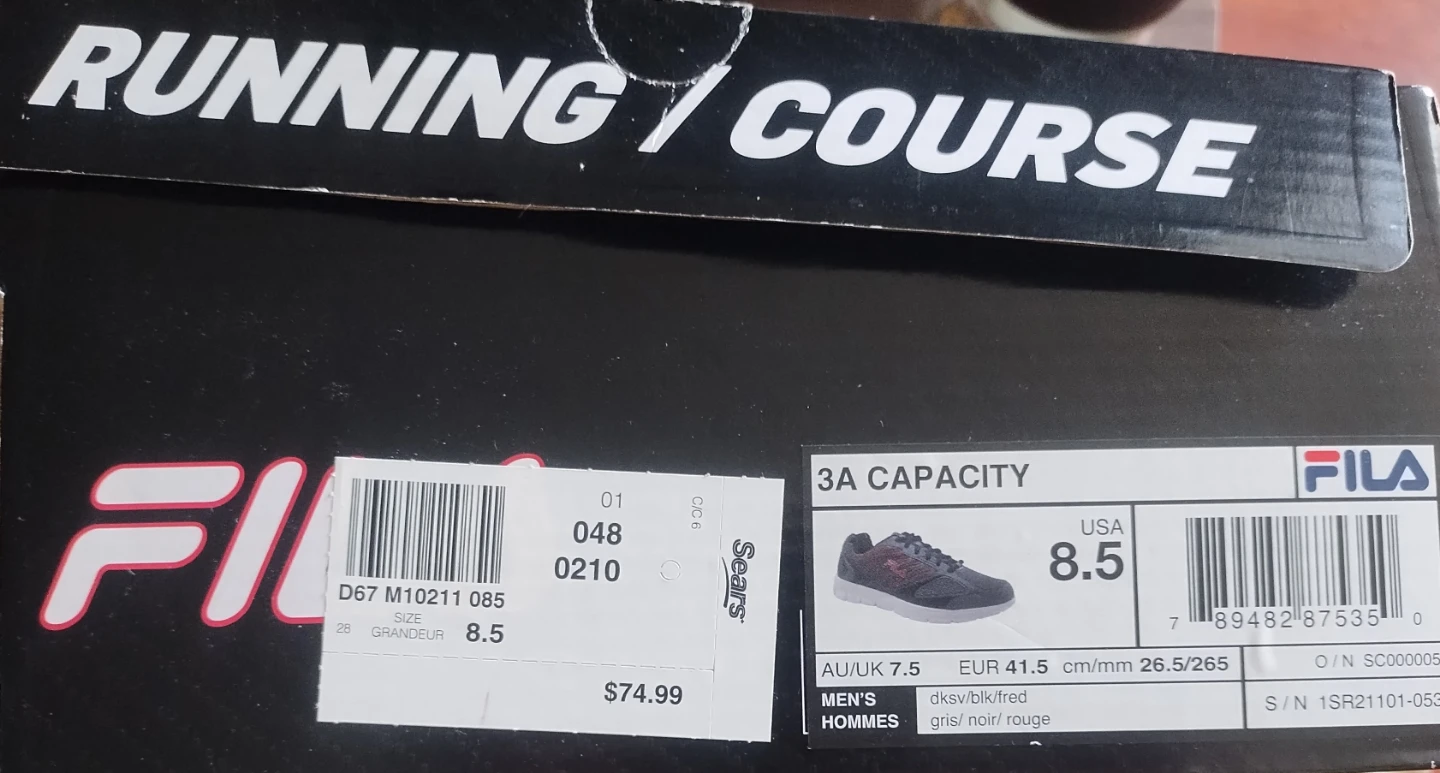 Fila Running Shoes - Men's Size 8.5 - photo 2