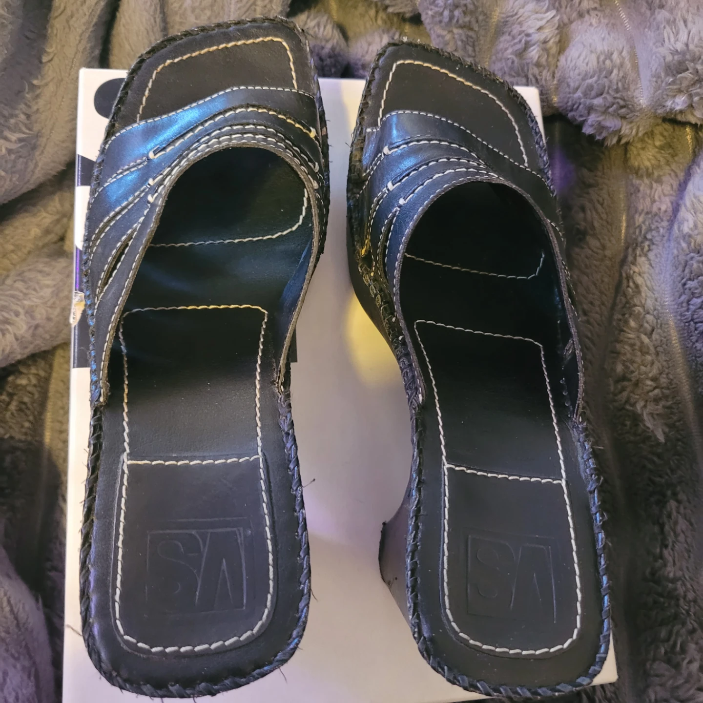 VS MADDIE-S Black Heel Mules Size 8.5 - photo 2