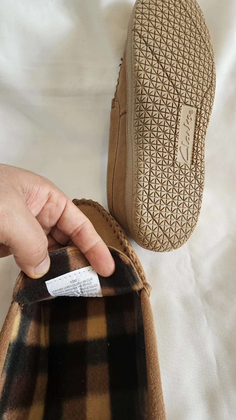 Brand New Clarks Men's Moccasin Slippers Size 10M - photo 4
