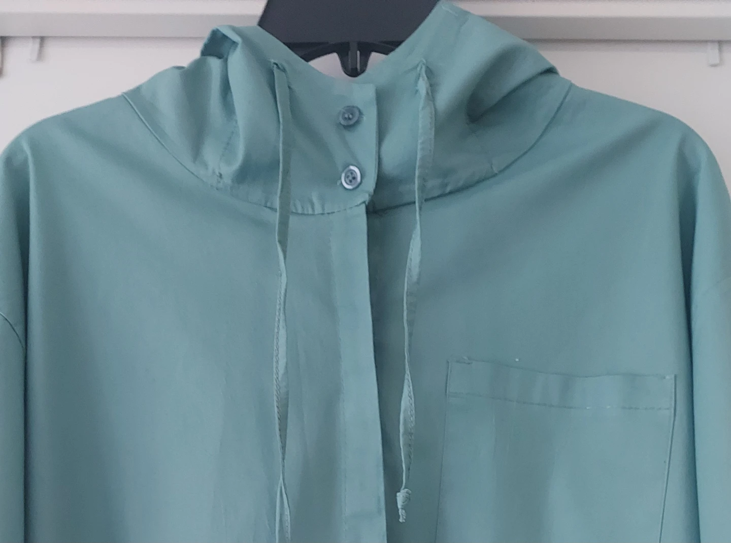 Women's Hooded Button-Up Shirt - photo 3