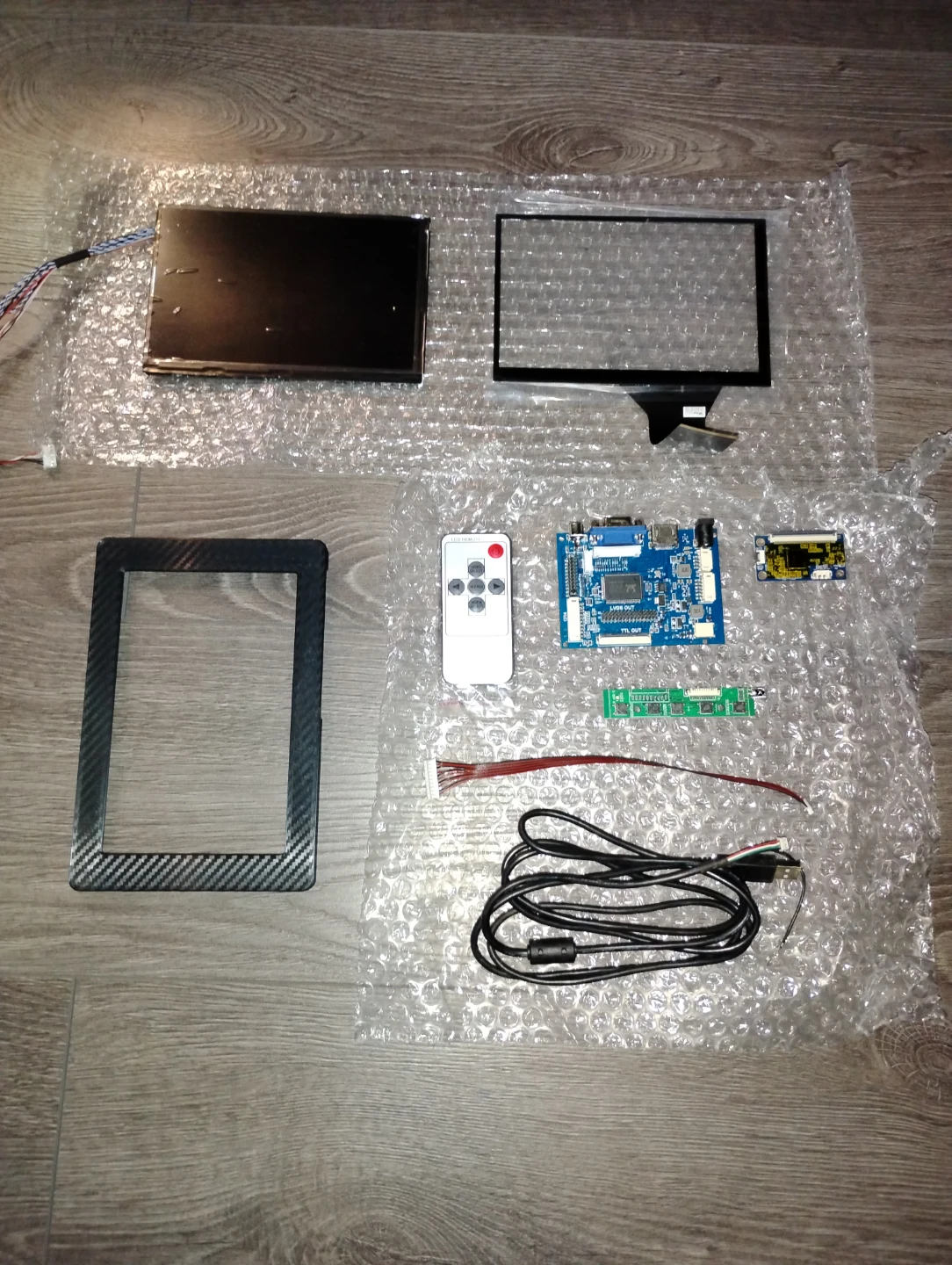 DIY Monitor Kit with Screen, Control Board, and Frame