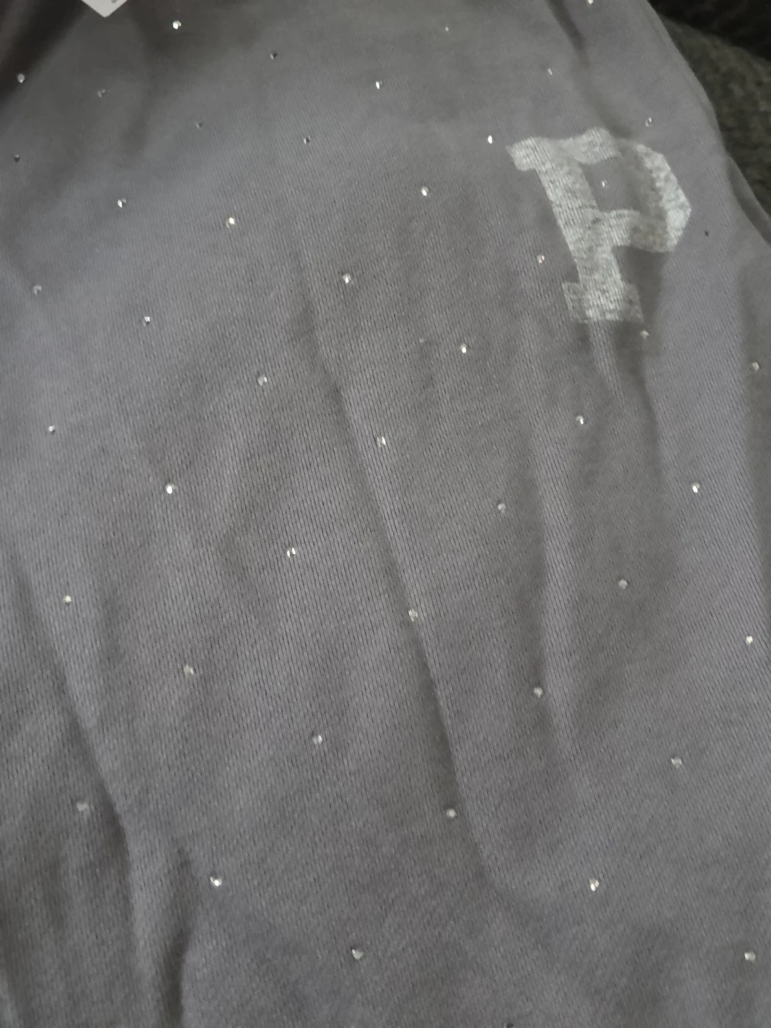 PINK Victoria's Secret Grey Rhinestone Jogger Sweatpants XL - photo 3