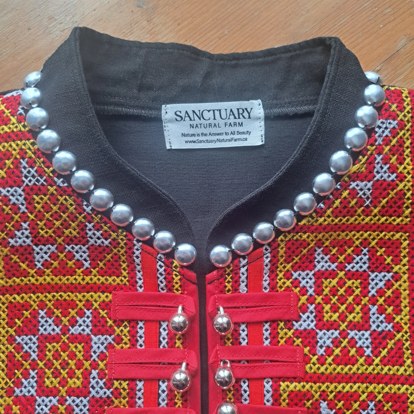 Handcrafted Ethnic Embroidered Hemp Jacket/ - photo 3