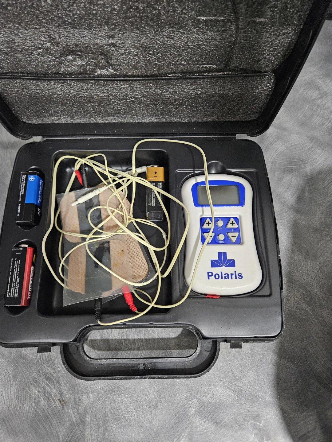 Polaris TENS Unit with Electrode Pads and Batteries