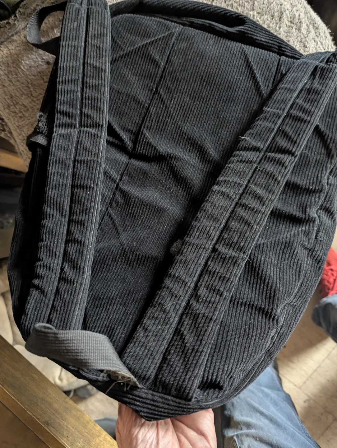 London Fog Supply Black Corduroy Backpack - photo 3
