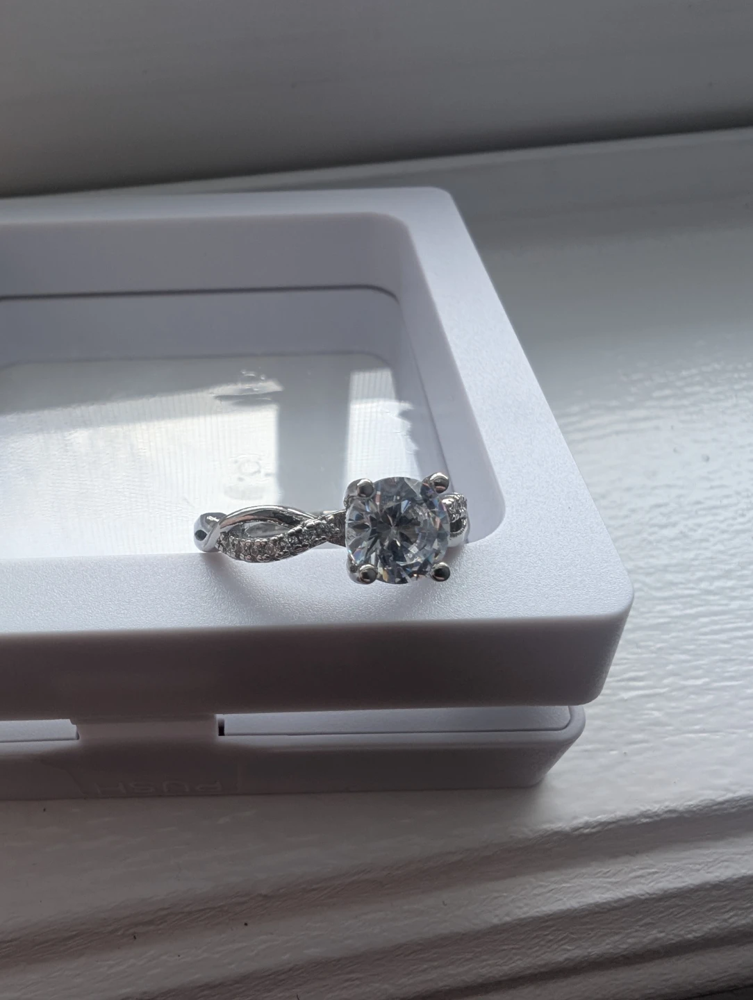 Brand New Base Metal Moissanite Ring For Sale - photo 2