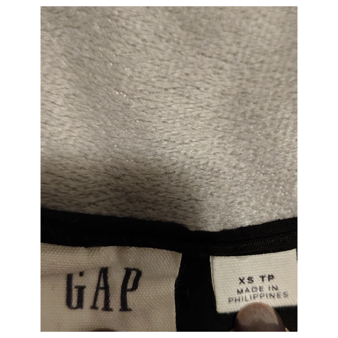GAP Black Puff Sleeve Button-Front linen Dress - XS TP - photo 3