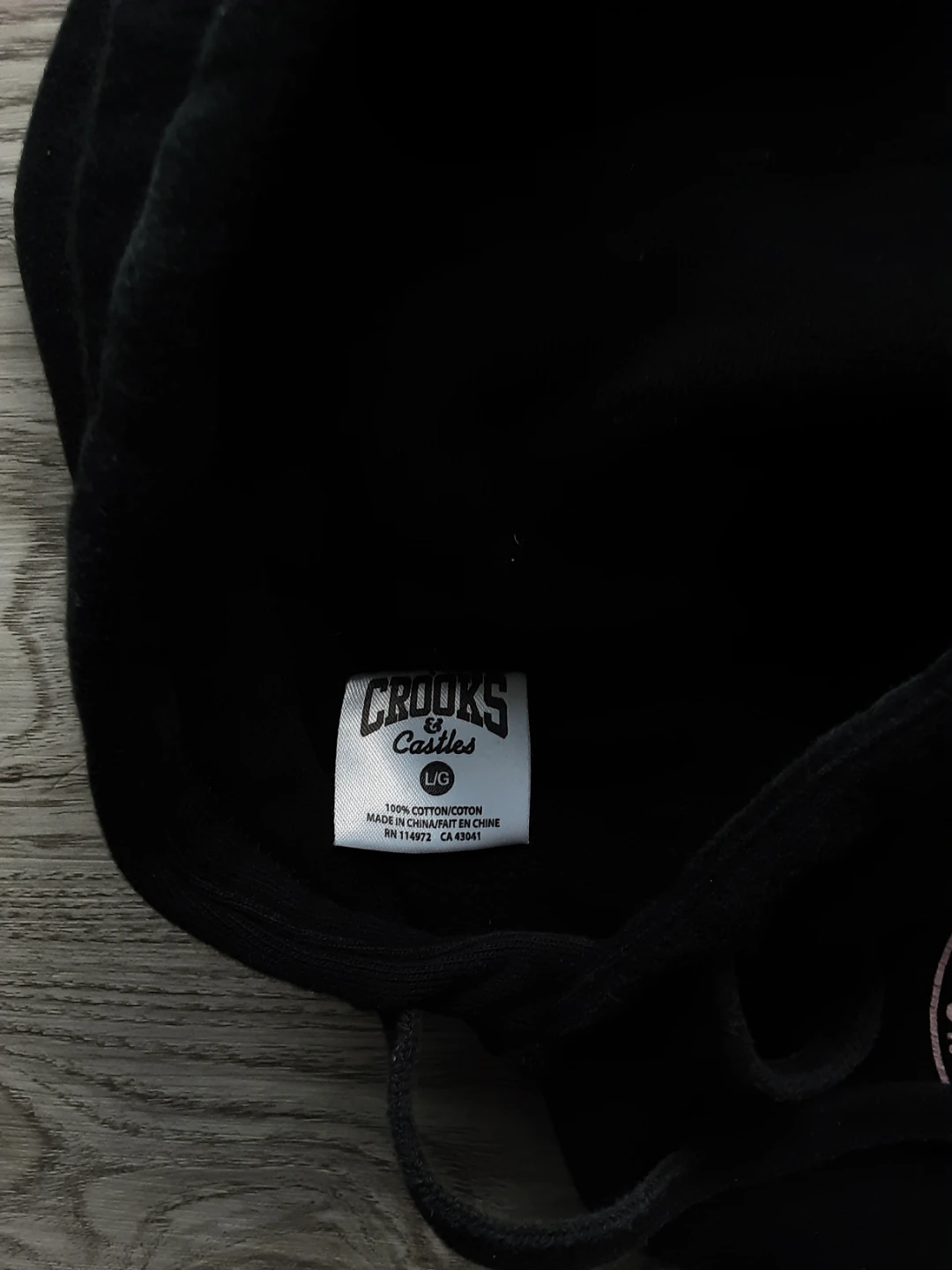 Crooks & Castles Black Hoodie Size L - photo 4