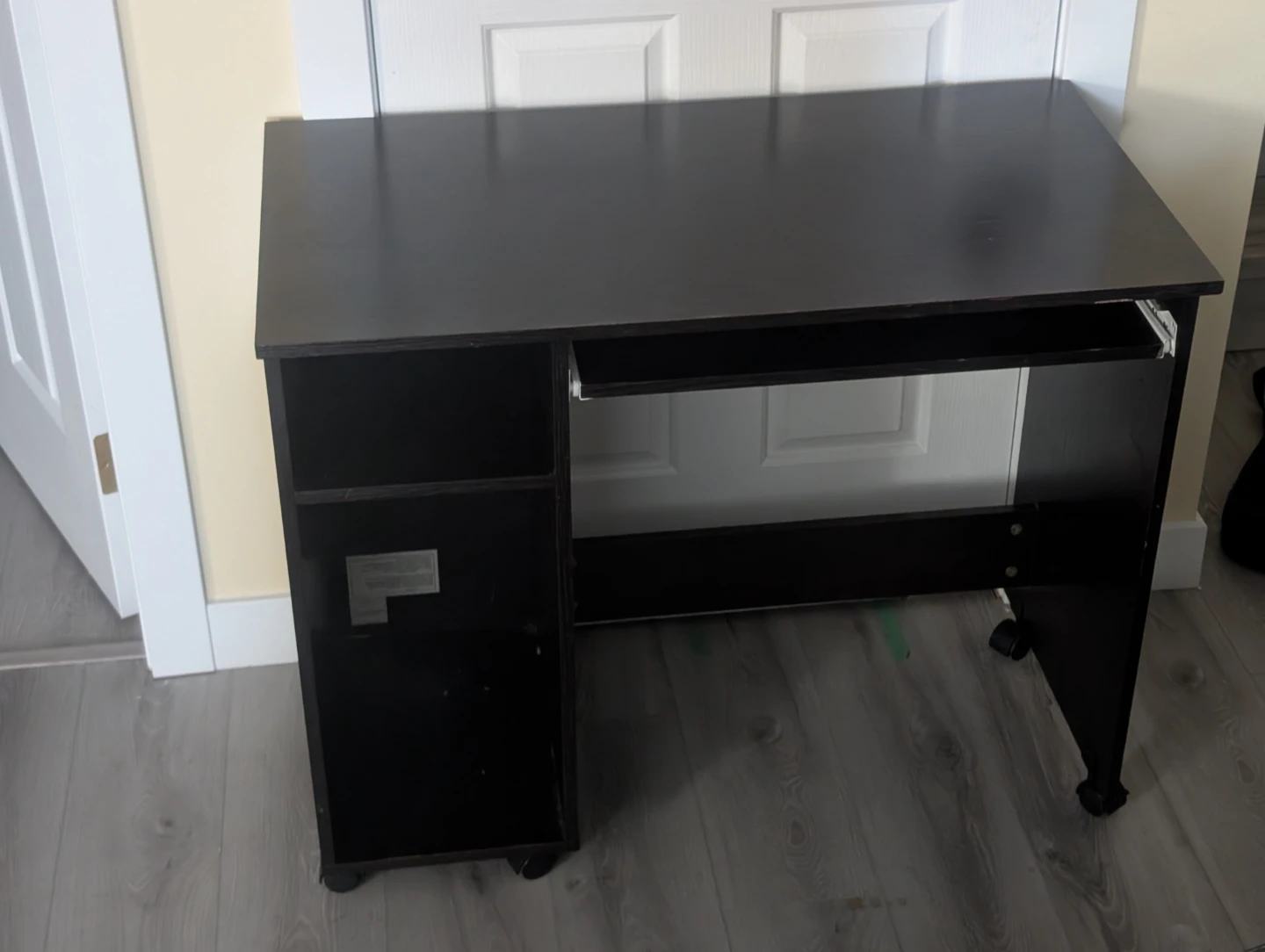 Dark Brown Computer Desk with Keyboard Tray - photo 2