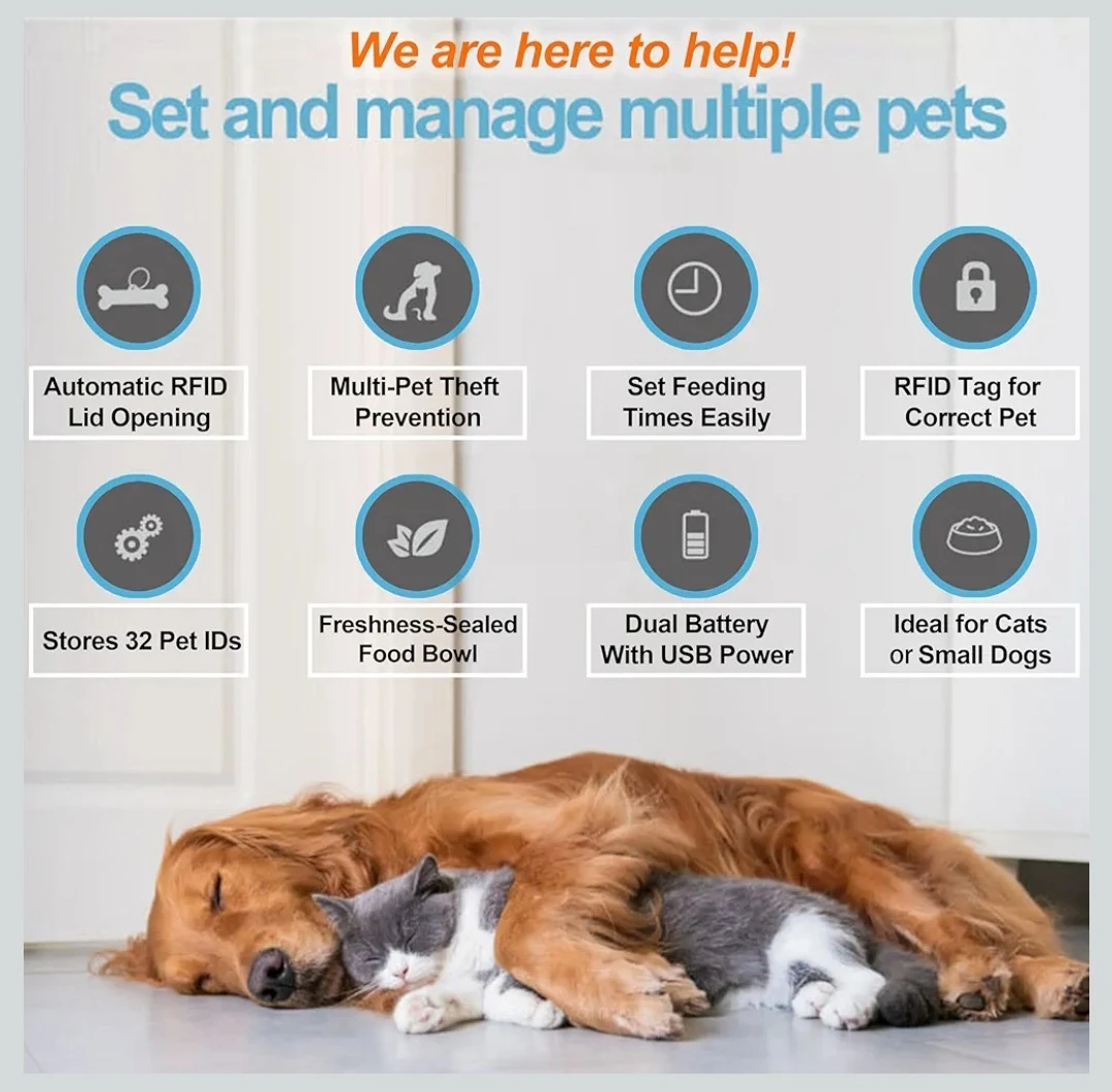 Automatic Pet Feeder with Active RFID Technology, Dual .... - photo 4