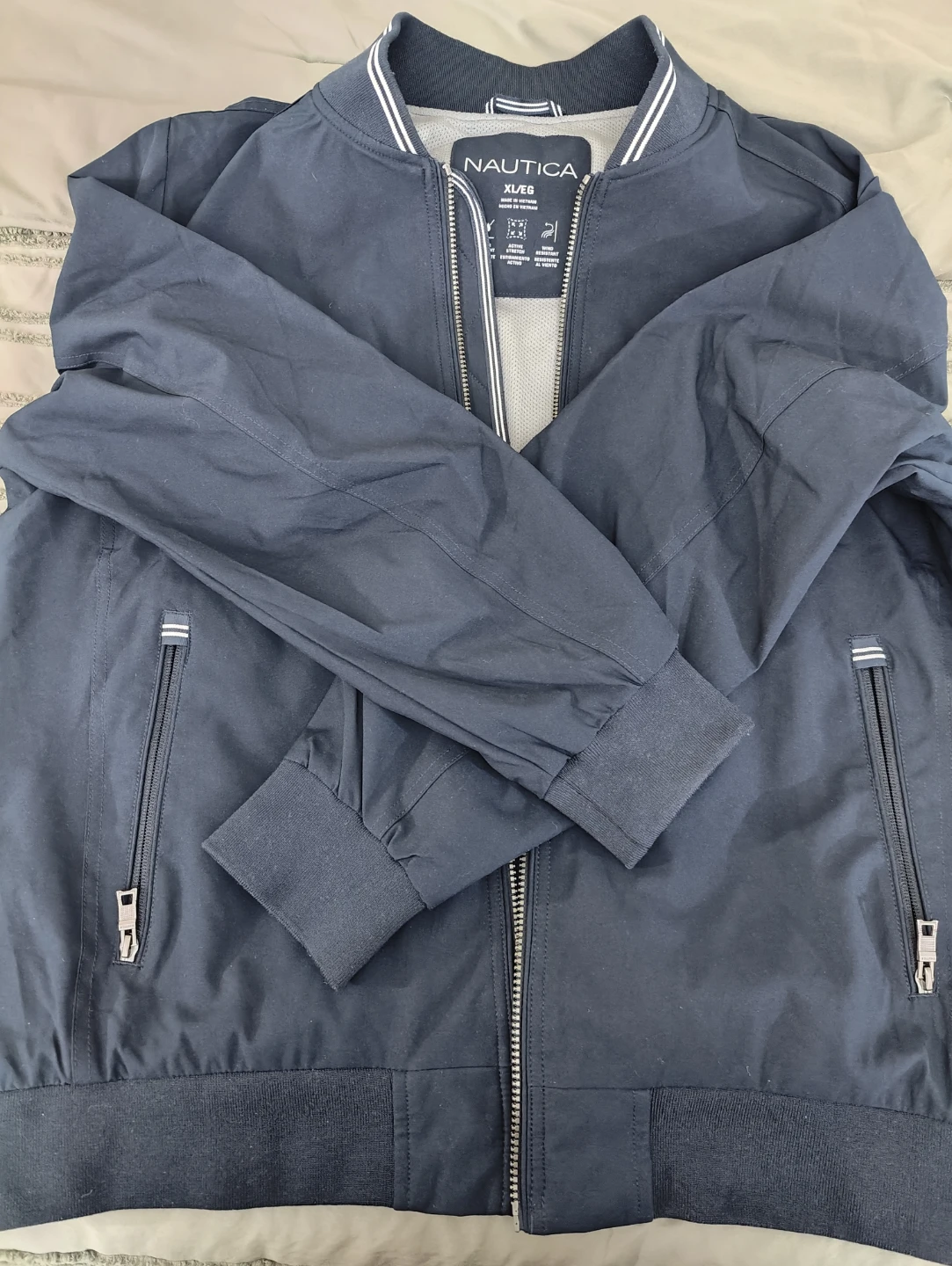 Nautica XL Navy Blue  Bomber Jacket - photo 2