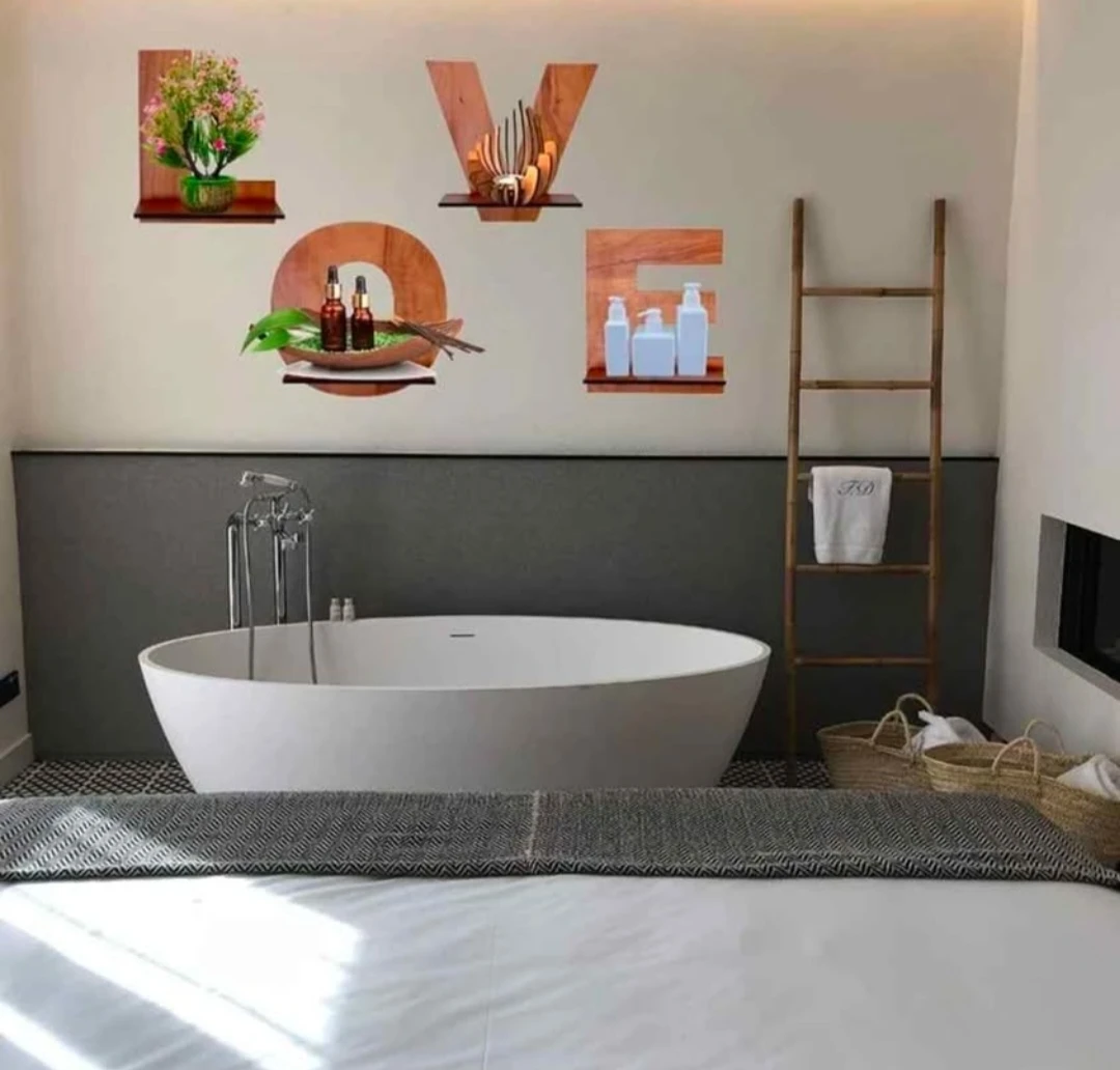 Wooden LOVE Wall Mounted Shelves - photo 5