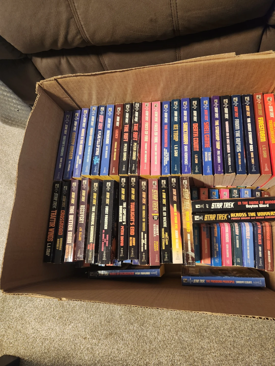 Large Collection of Star Trek Novels - photo 2