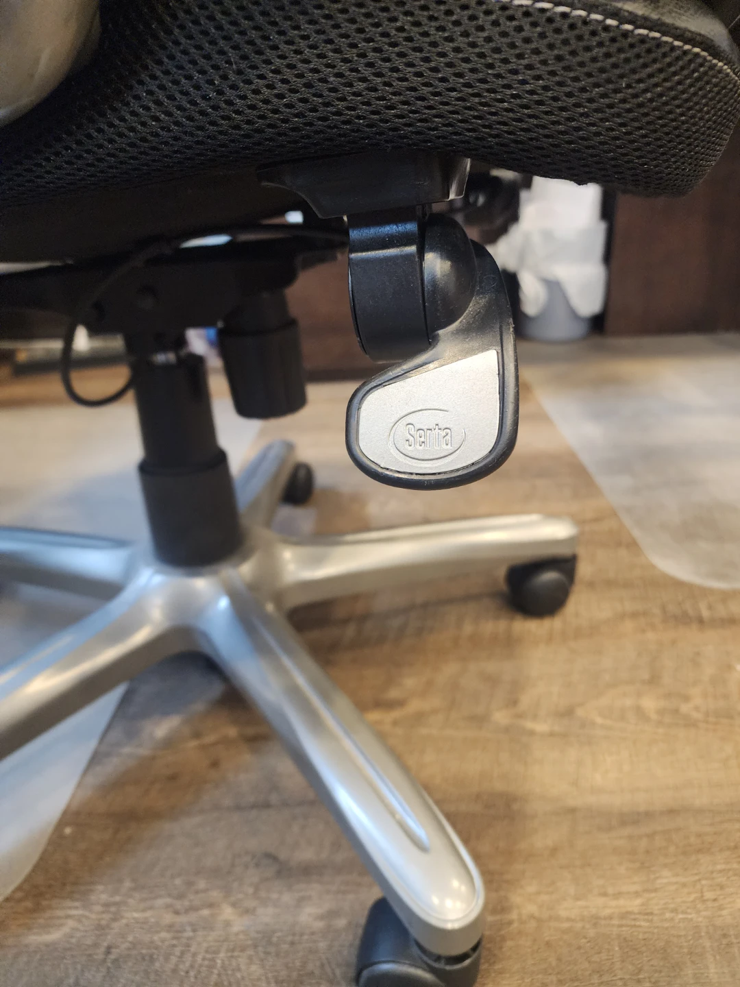 Serta Black Leather Office Chair - photo 5
