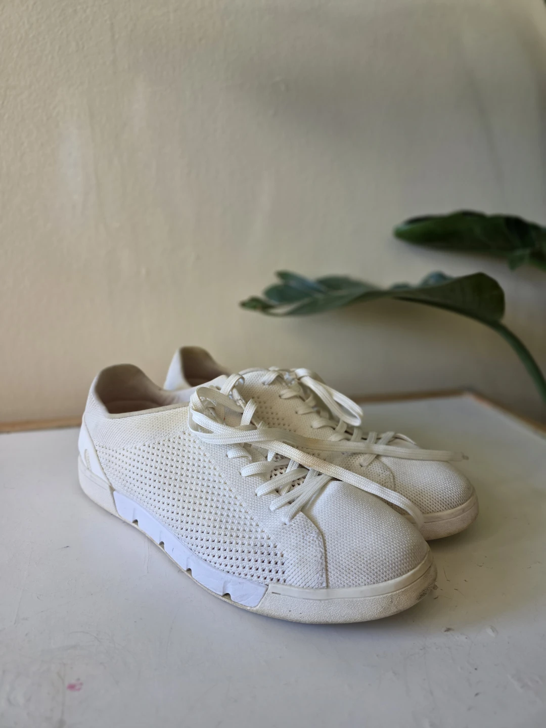 SWIMS White Breeze Tennis Knit Sneakers🏆 - photo 2