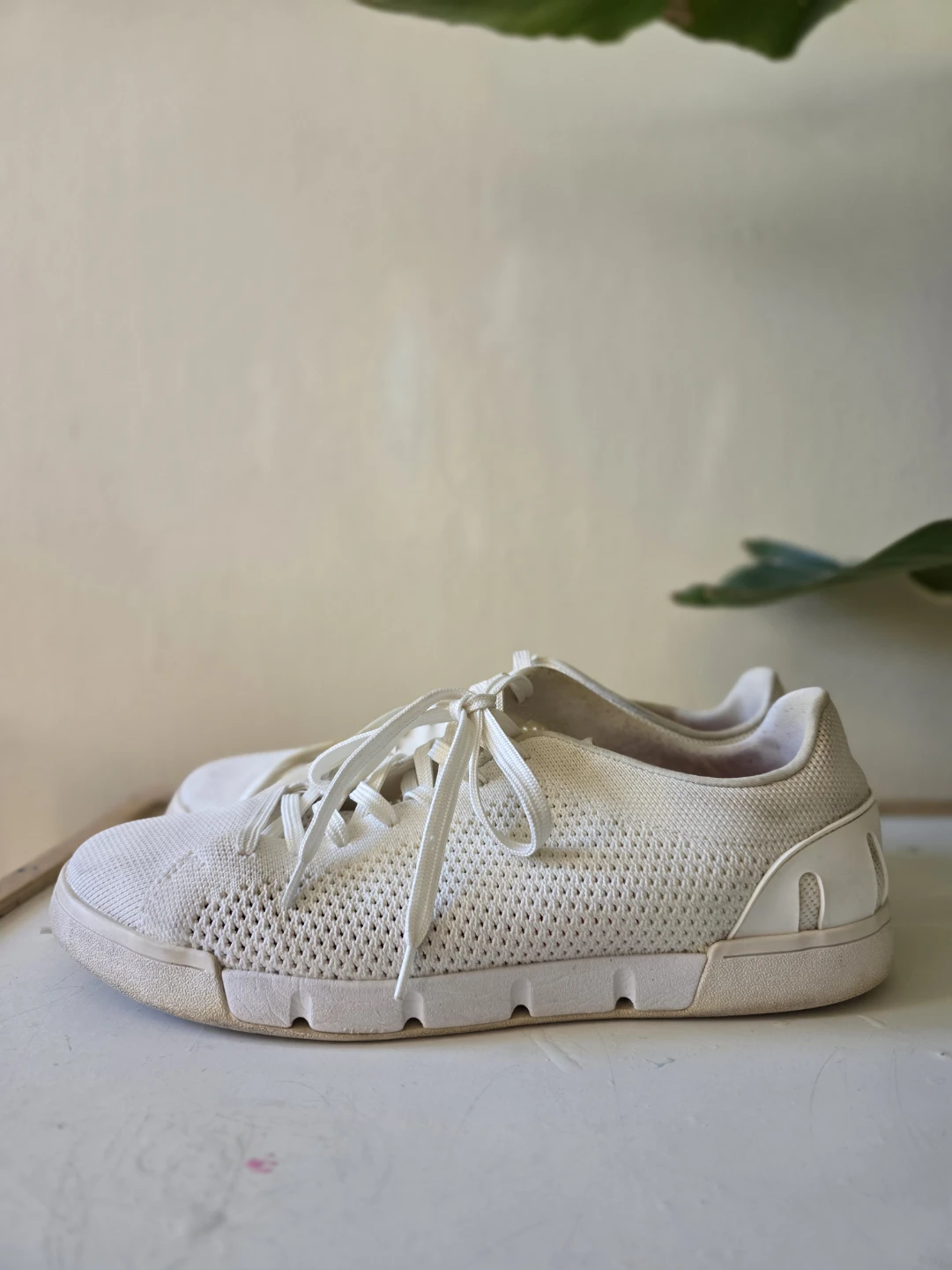 SWIMS White Breeze Tennis Knit Sneakers🏆 - photo 3