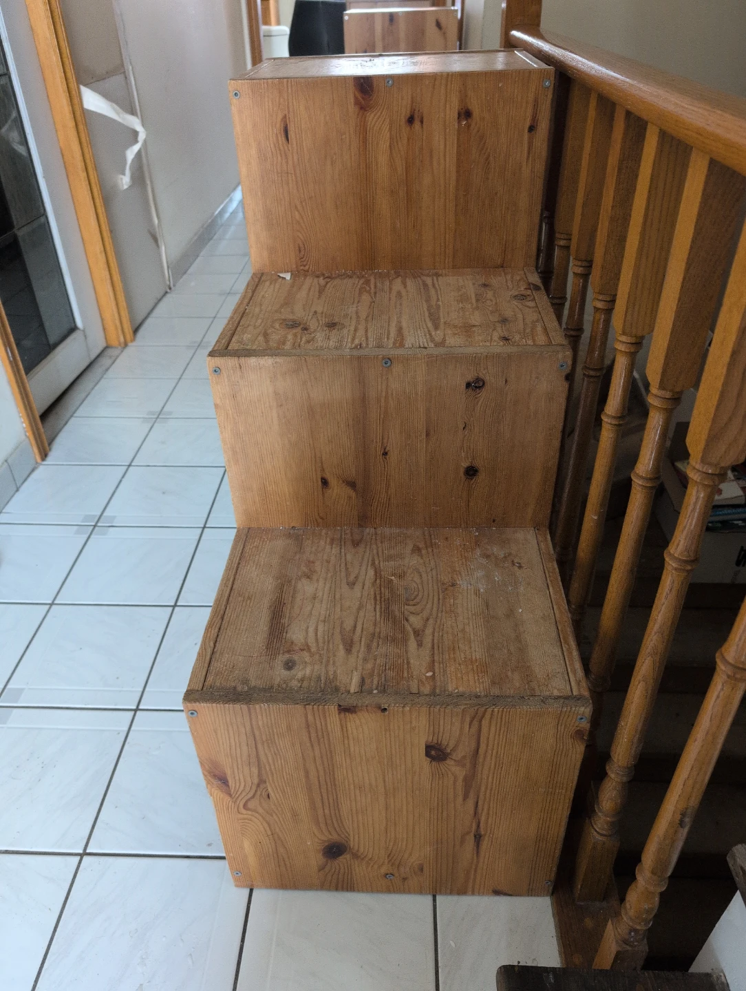 Wooden Step Shelf Unit - photo 3
