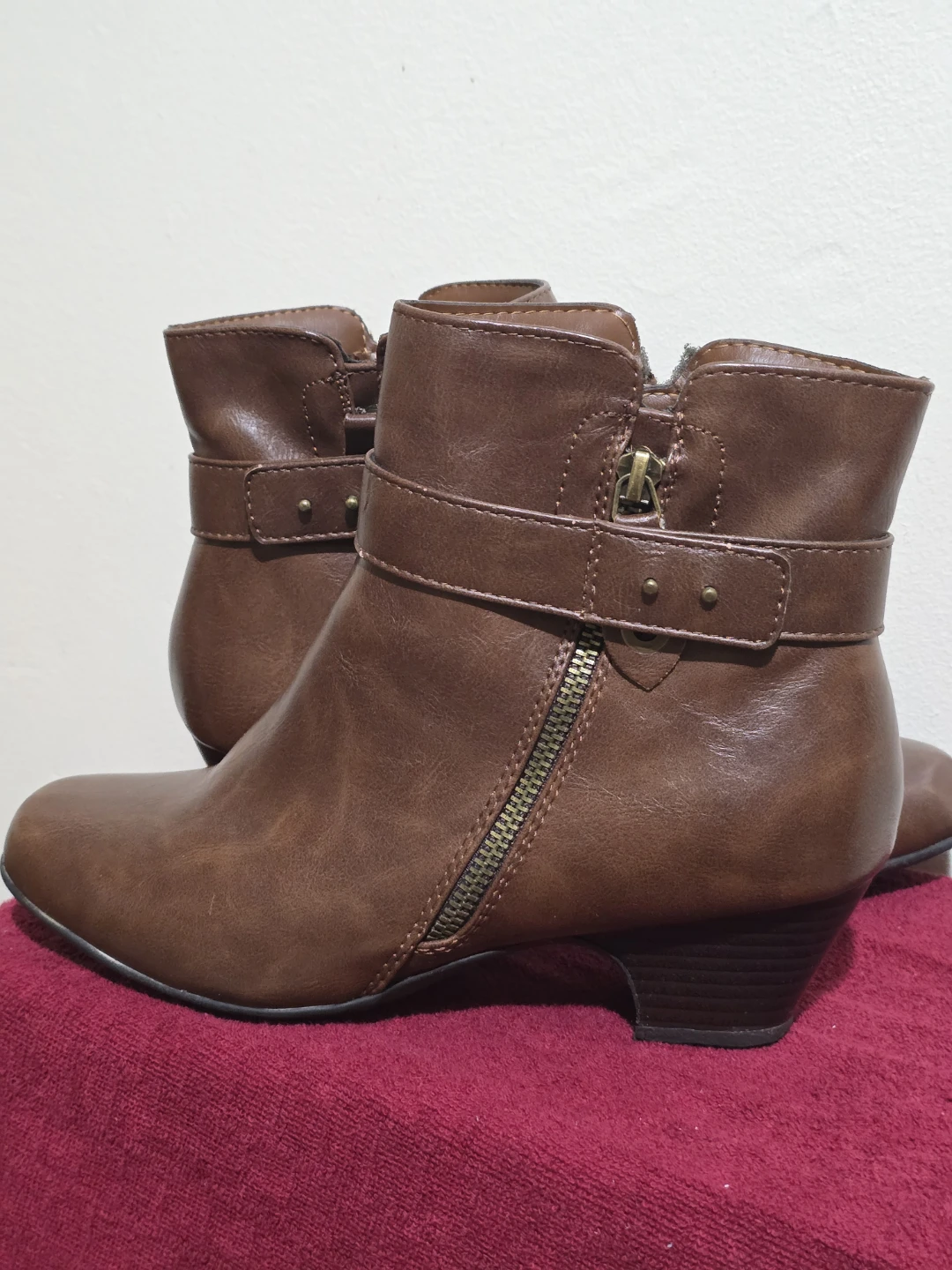 ​Comfortable Brown Ankle Boots - Size 8W (Wide) - photo 4