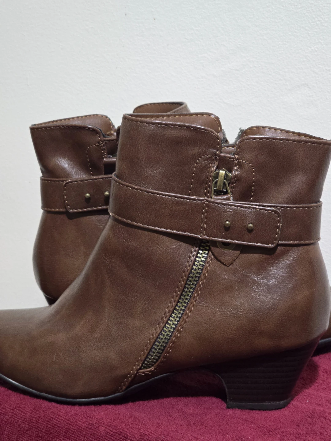​Comfortable Brown Ankle Boots - Size 8W (Wide) - photo 5
