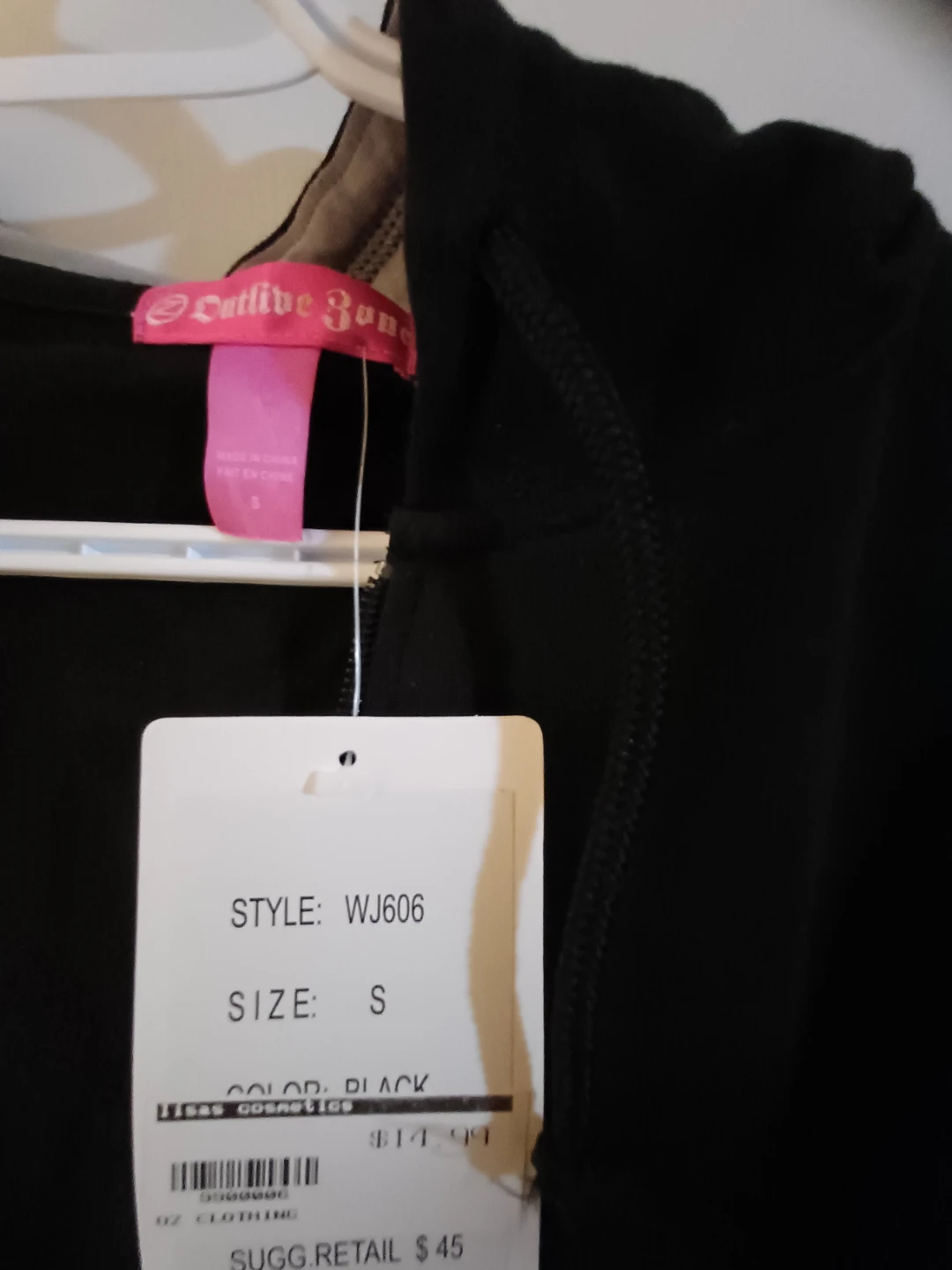 NEW Active Zone Black Zip-Up Hoodie - Size S 🏆 - photo 2