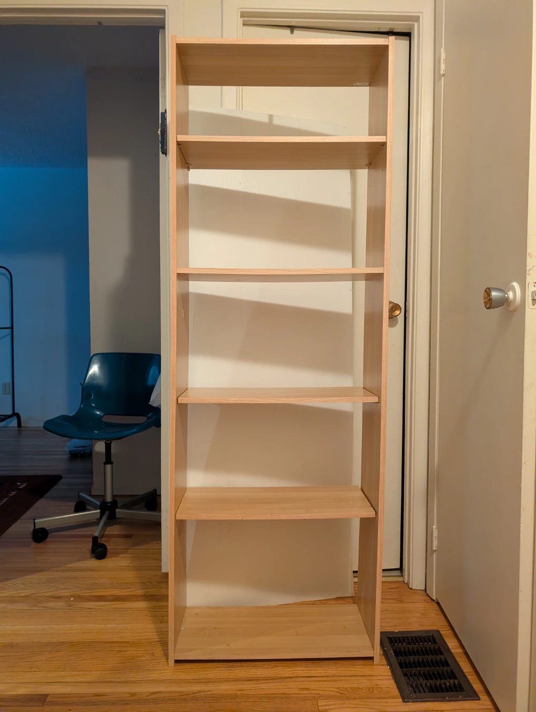 Wood Bookshelf - 5 Shelves