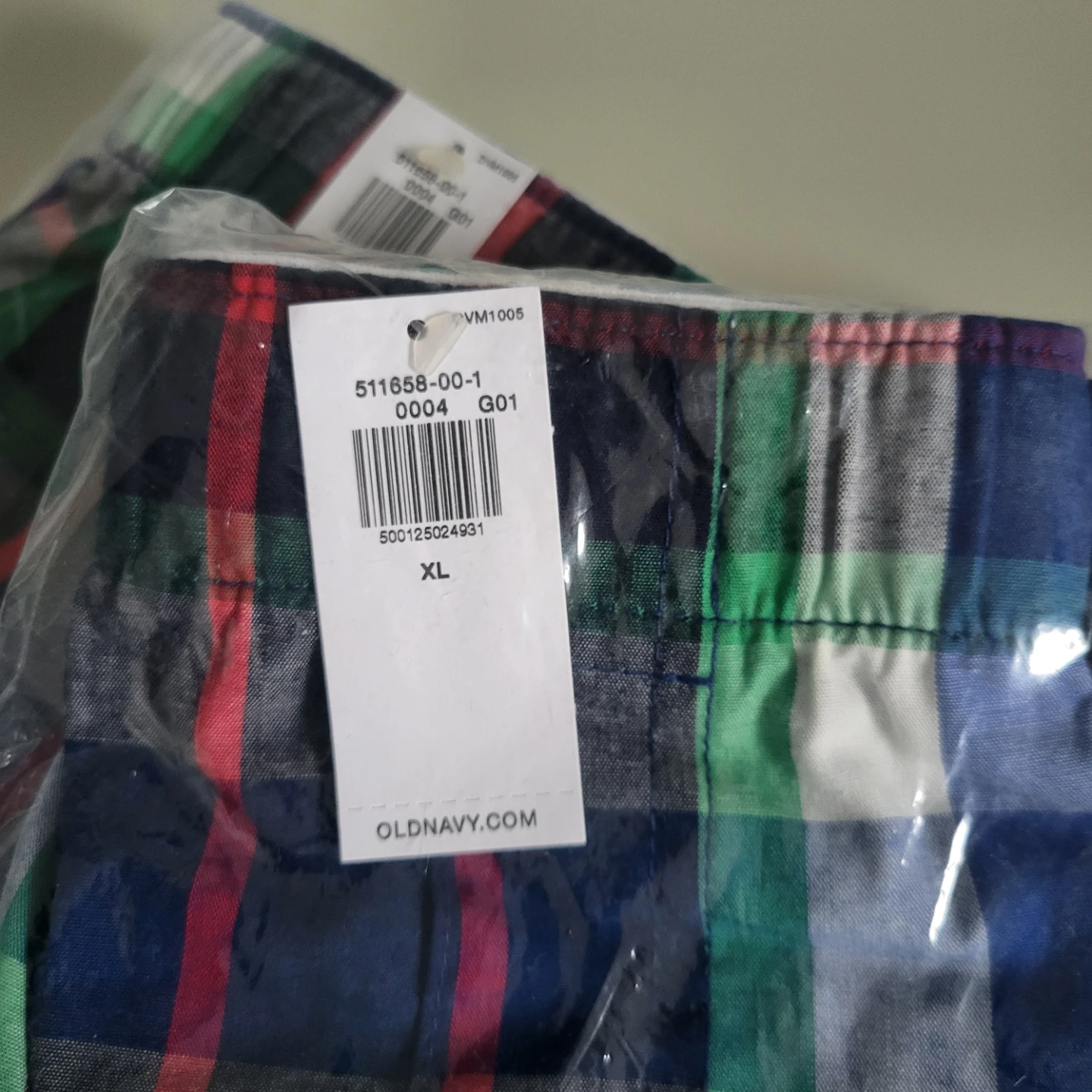 Brand New Youth Old Navy Plaid Boxers - XL (2 Pairs) - photo 2