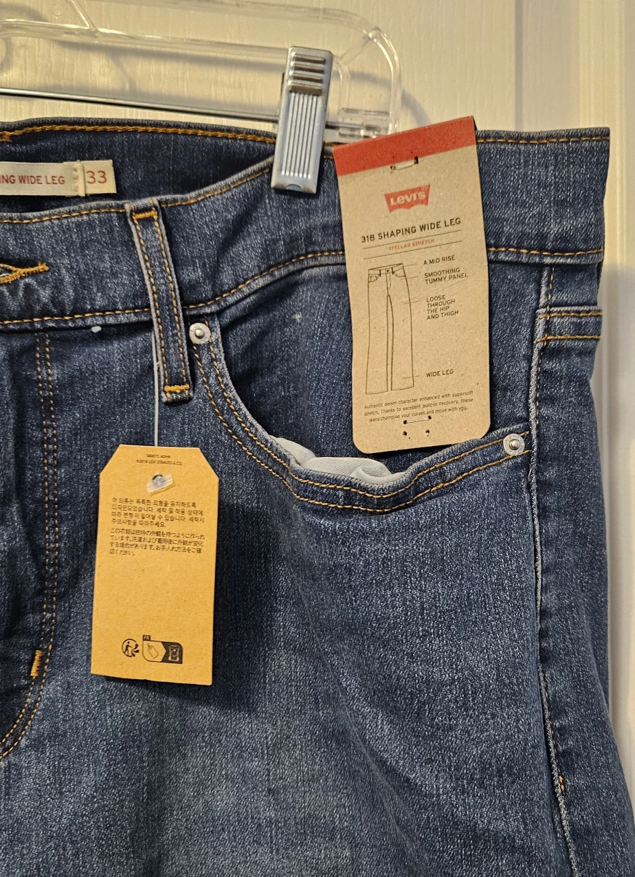 Levi's 318 Shaping Wide Leg Jeans - photo 4