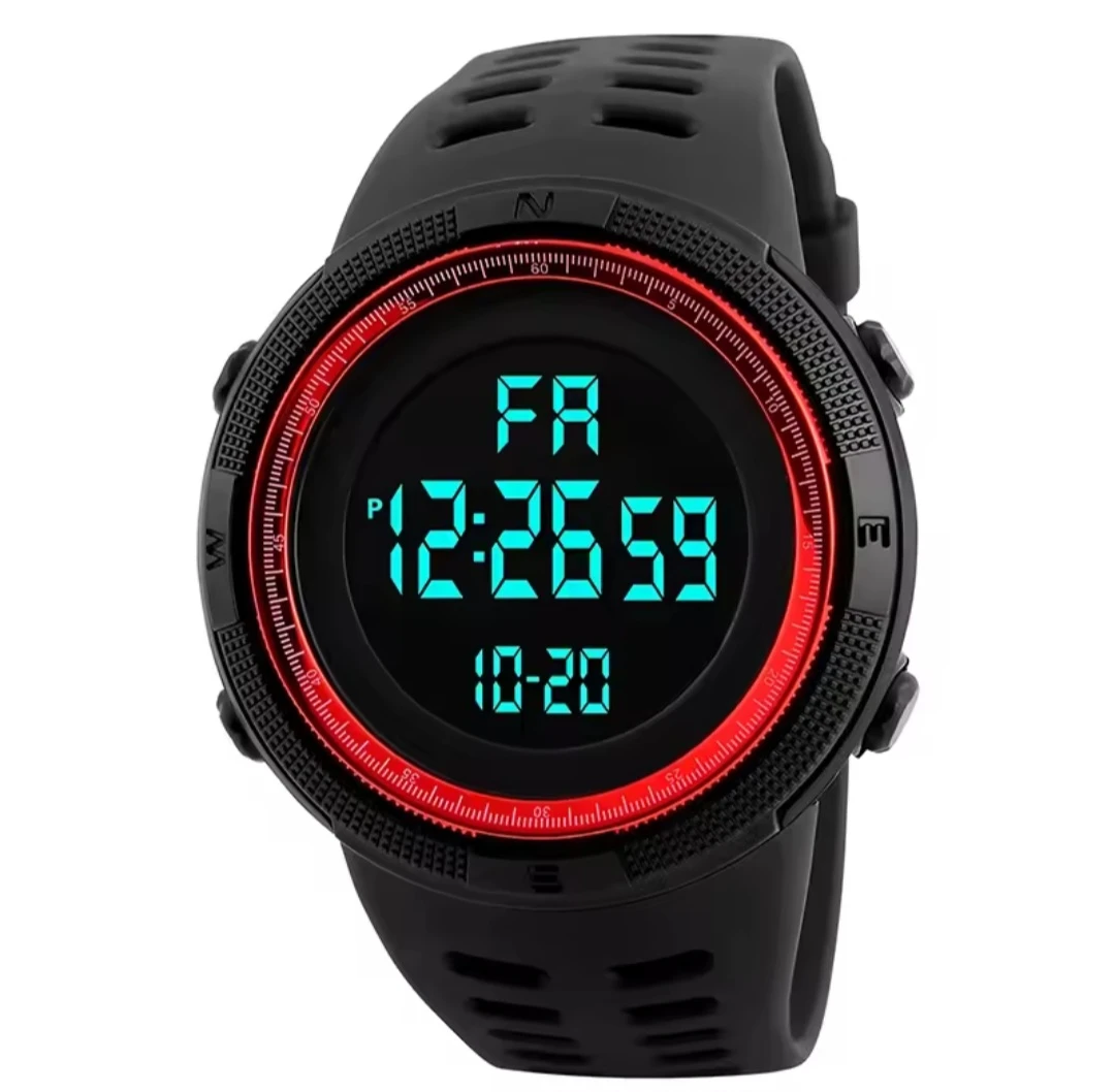 Black Digital Sports Watch