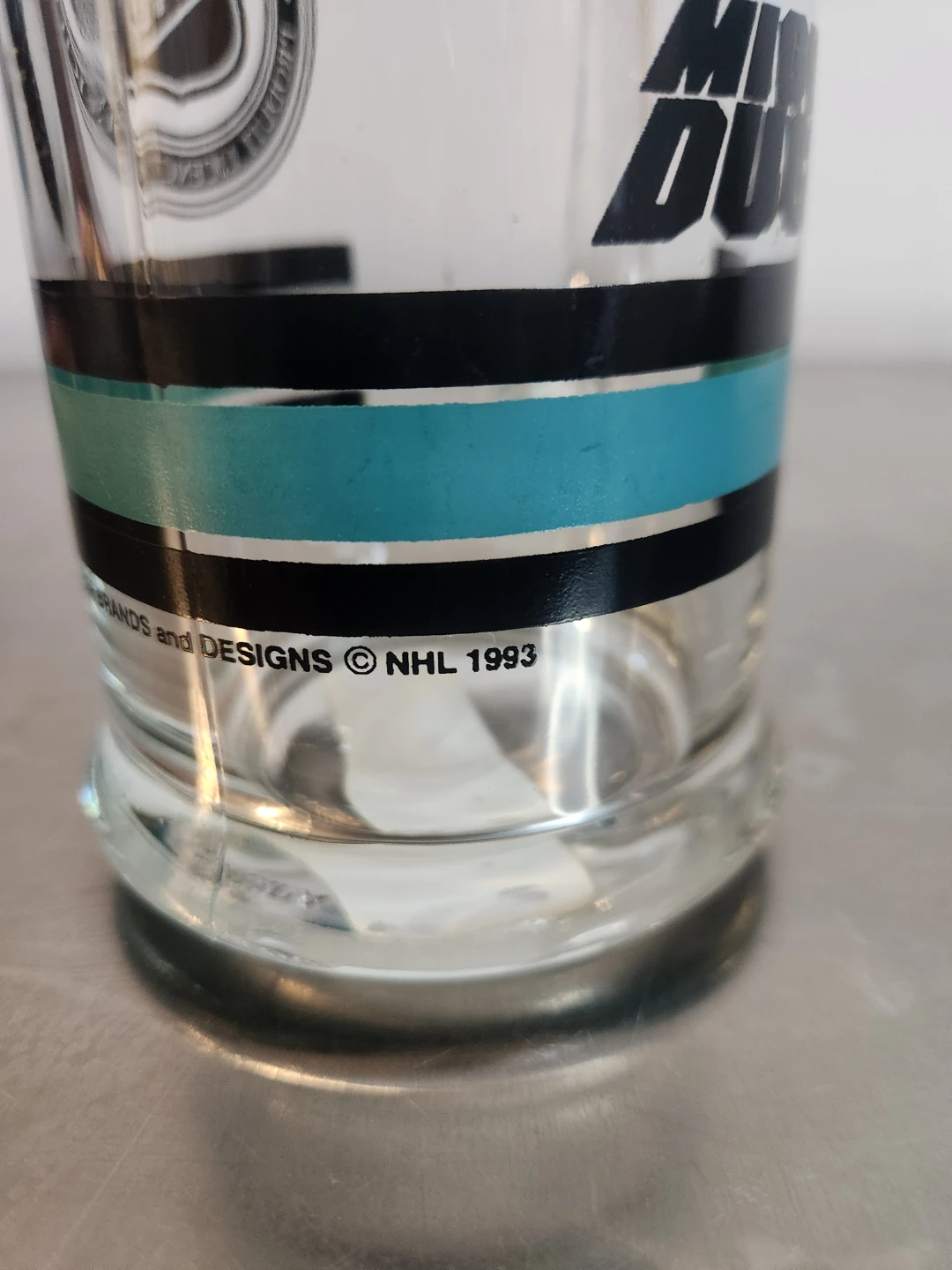 Mighty Ducks Glass Mug NHL 1993 - photo 3