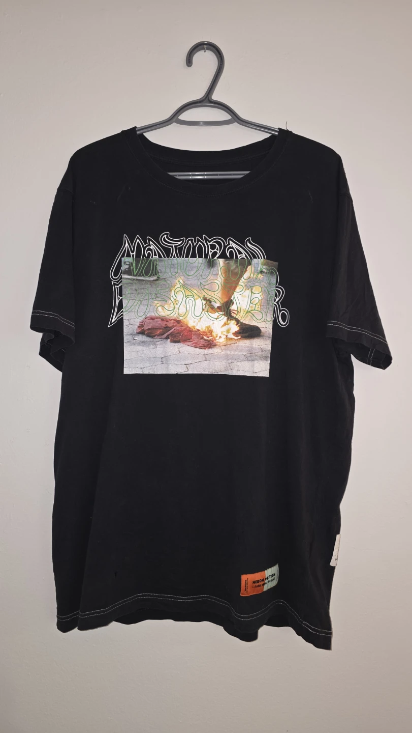Heron Preston x Sami Miro Natural Disaster Tee Black SS20 🏆 - photo 4