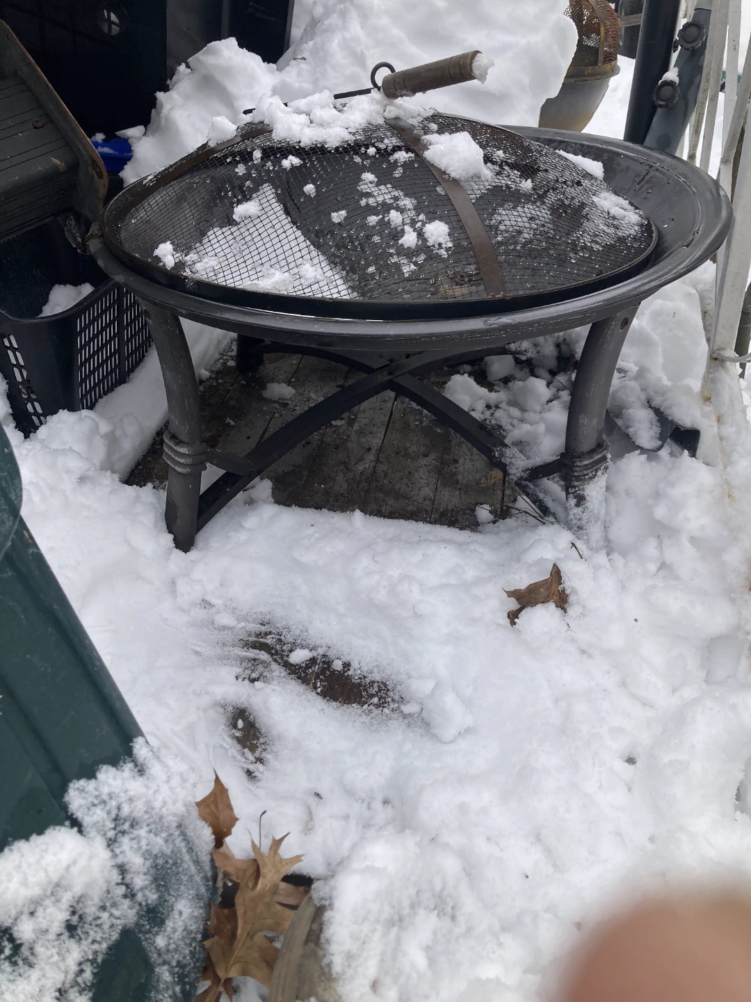 Round Metal Fire Pit - photo 2