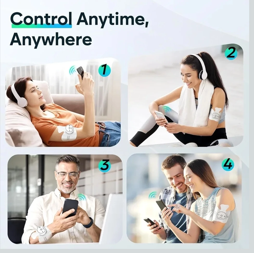 Easy@Home Wireless TENS Unit with App Remote Control - photo 4