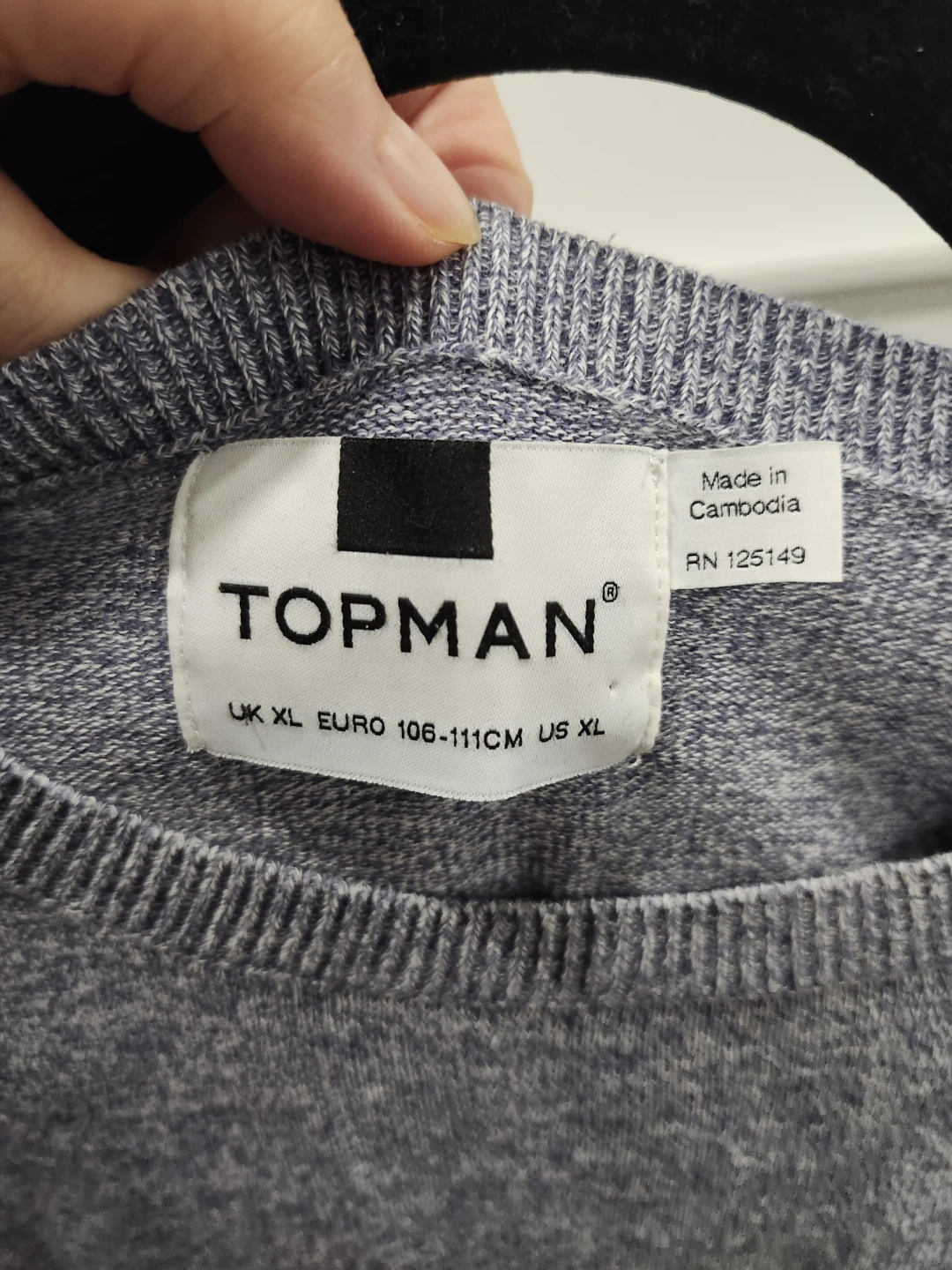 Topman Grey Crew Neck Sweater - XL - photo 2